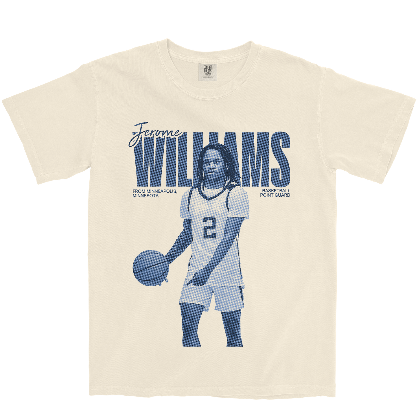 JEROME WILLIAMS VINTAGE IVORY TEE