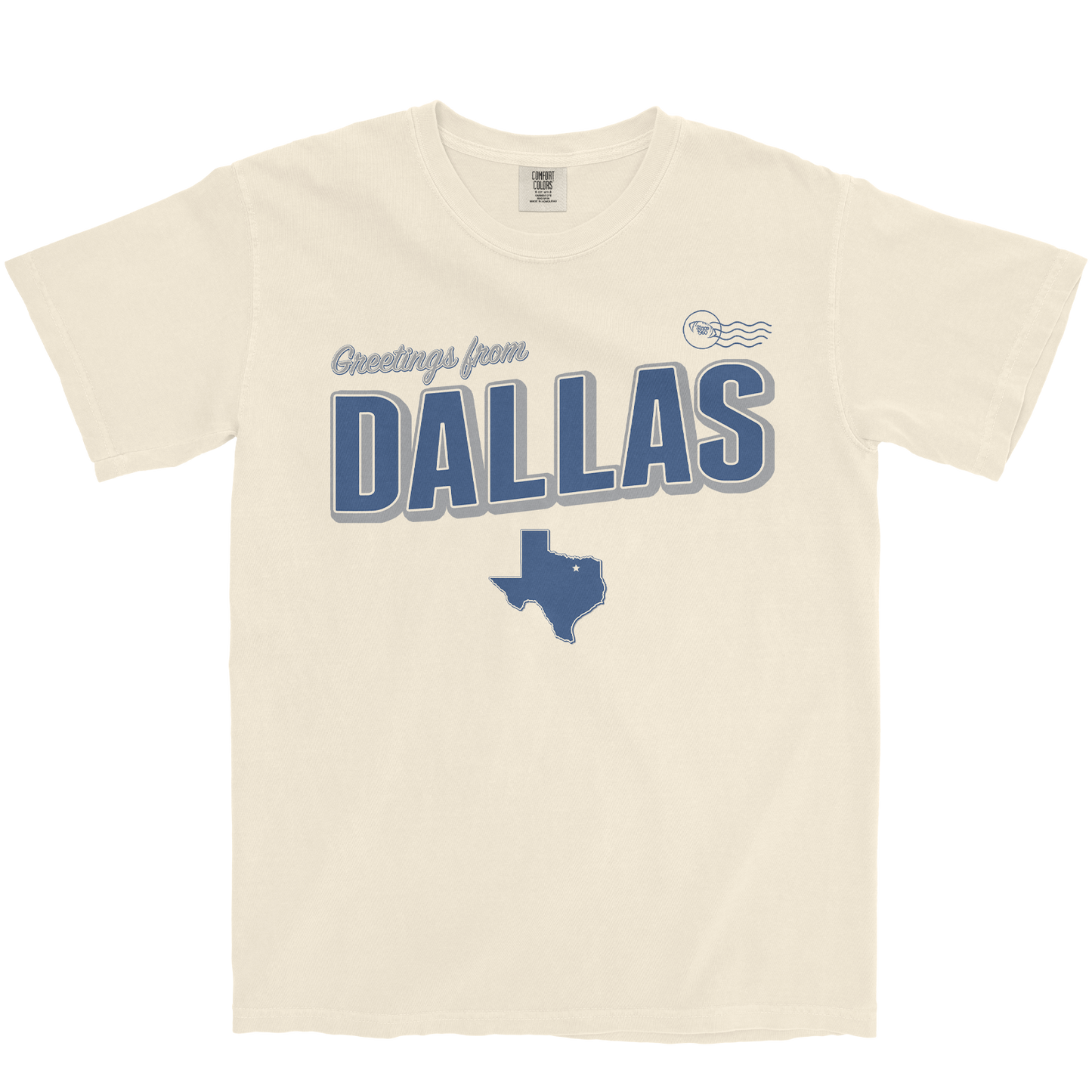 DALLAS FOOTBALL GREETING CARD IVORY T-SHIRT