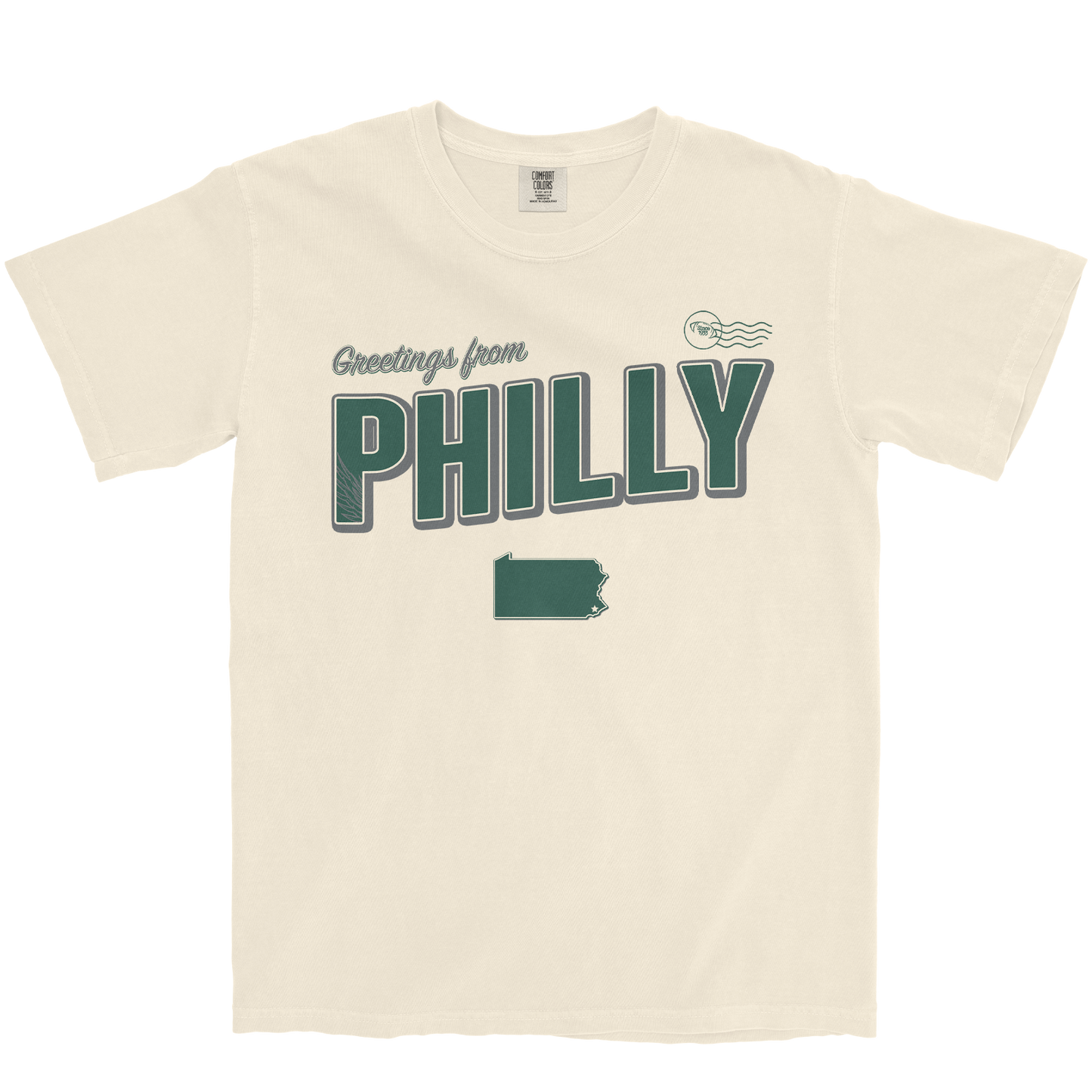 PHILADELPHIA FOOTBALL GREETING CARD IVORY T-SHIRT