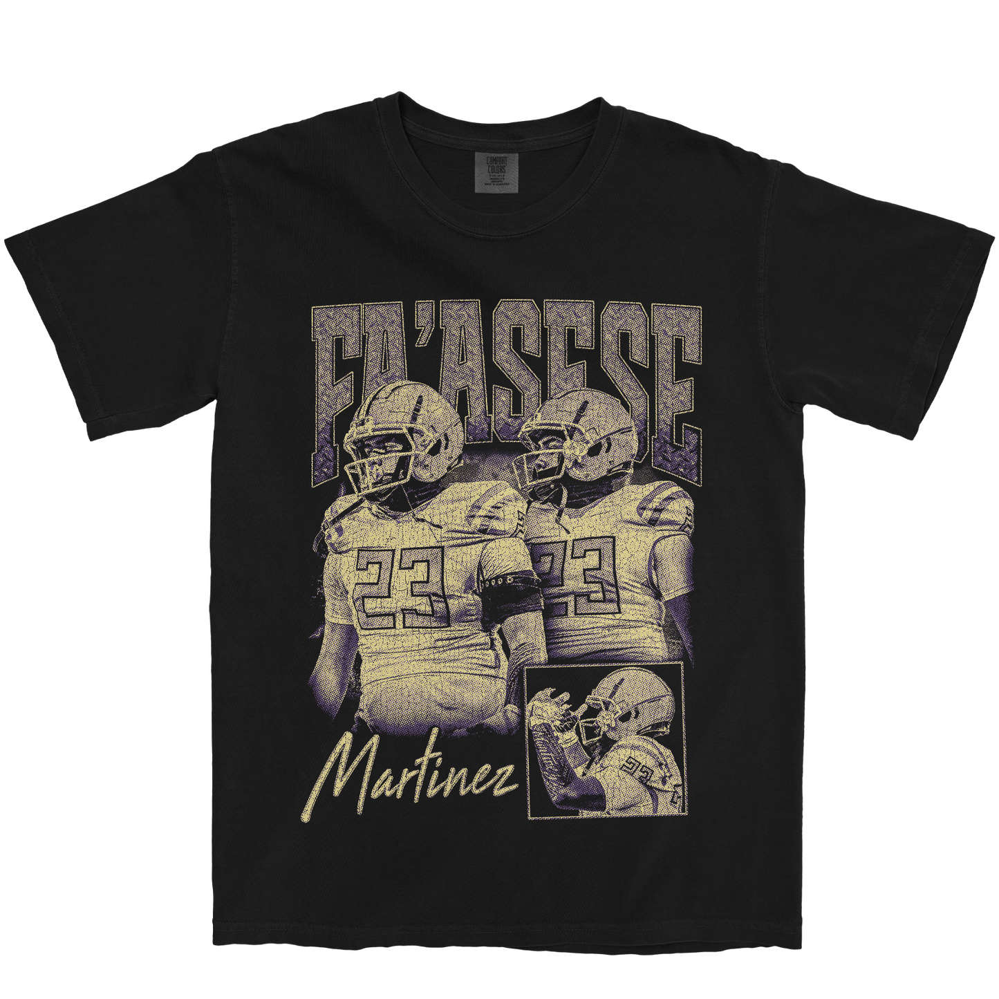 FA'ASESE MARTINEZ GRAPHIC BLACK TEE