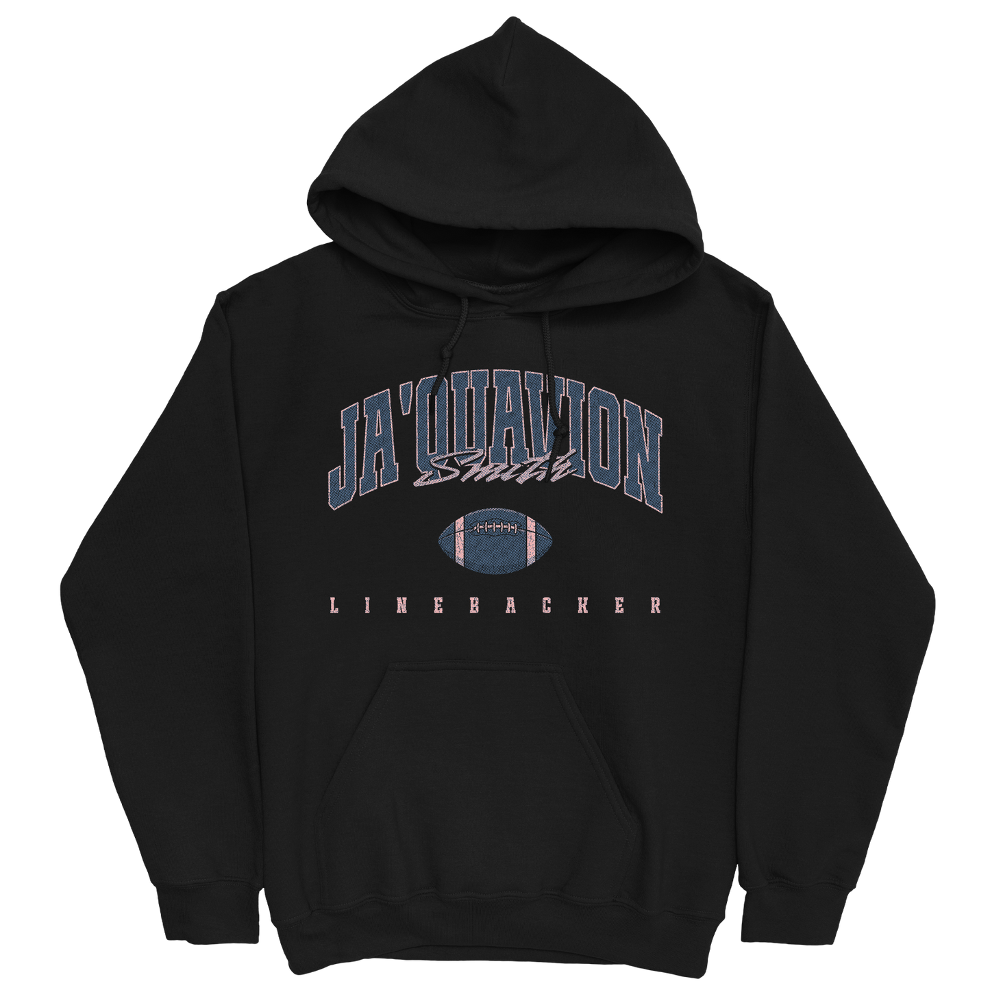 JA'QUAVION SMITH FOOTBALL BLACK HOODIE