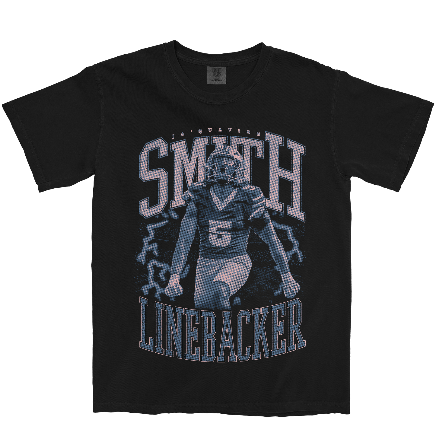 JA'QUAVION SMITH VINTAGE BLACK TEE