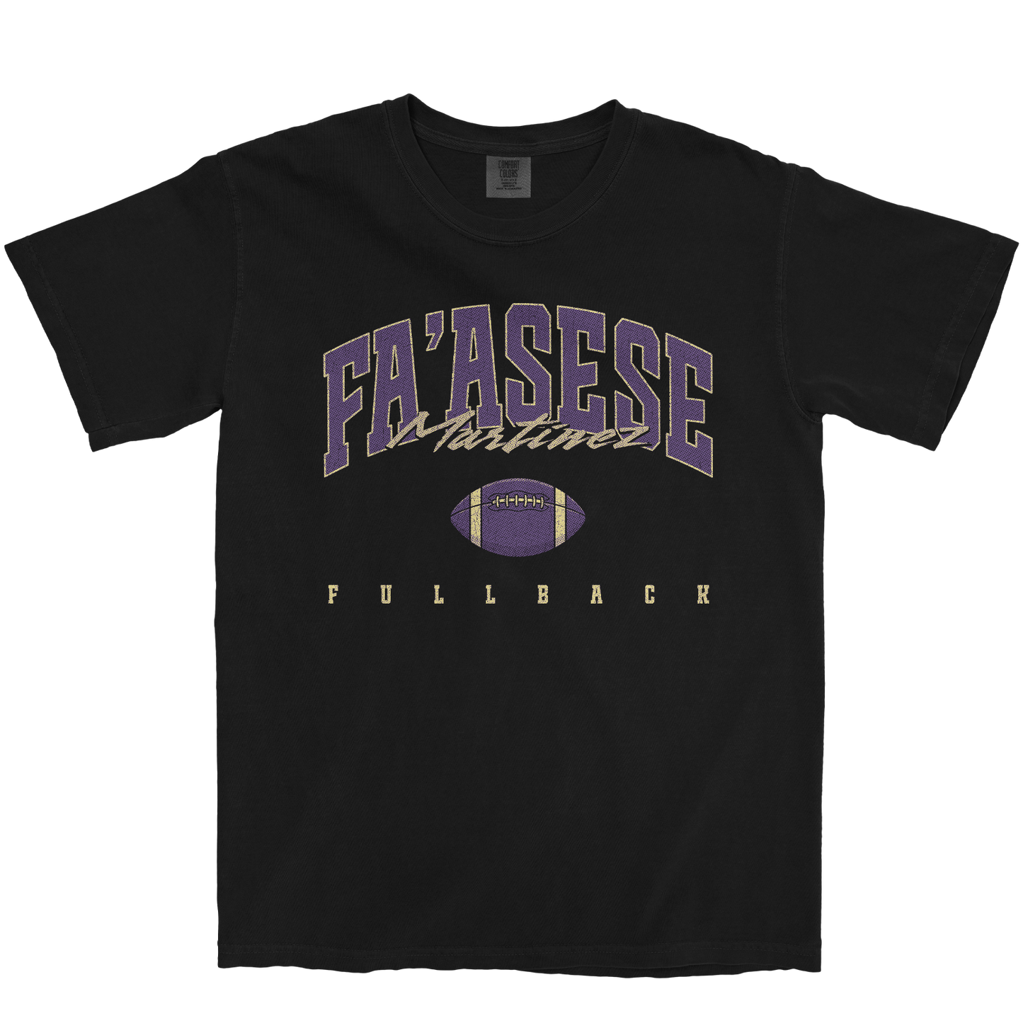 FA'ASESE MARTINEZ FOOTBALL BLACK TEE