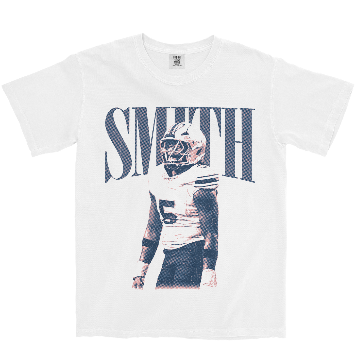 JA'QUAVION SMITH VINTAGE WHITE TEE