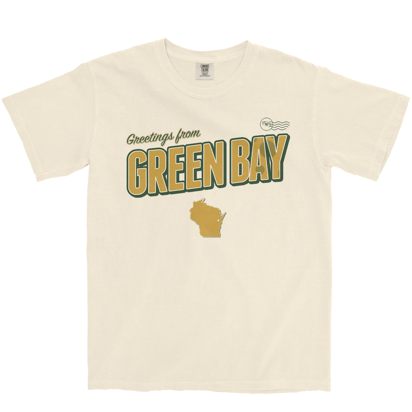 GREEN BAY FOOTBALL GREETING CARD IVORY T-SHIRT