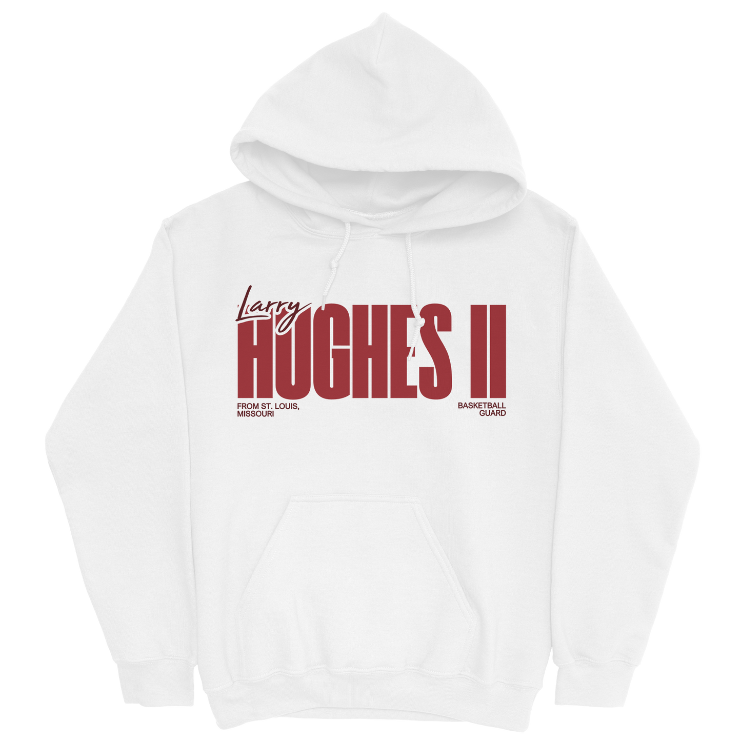 LARRY HUGHES II CLASSIC WHITE HOODIE