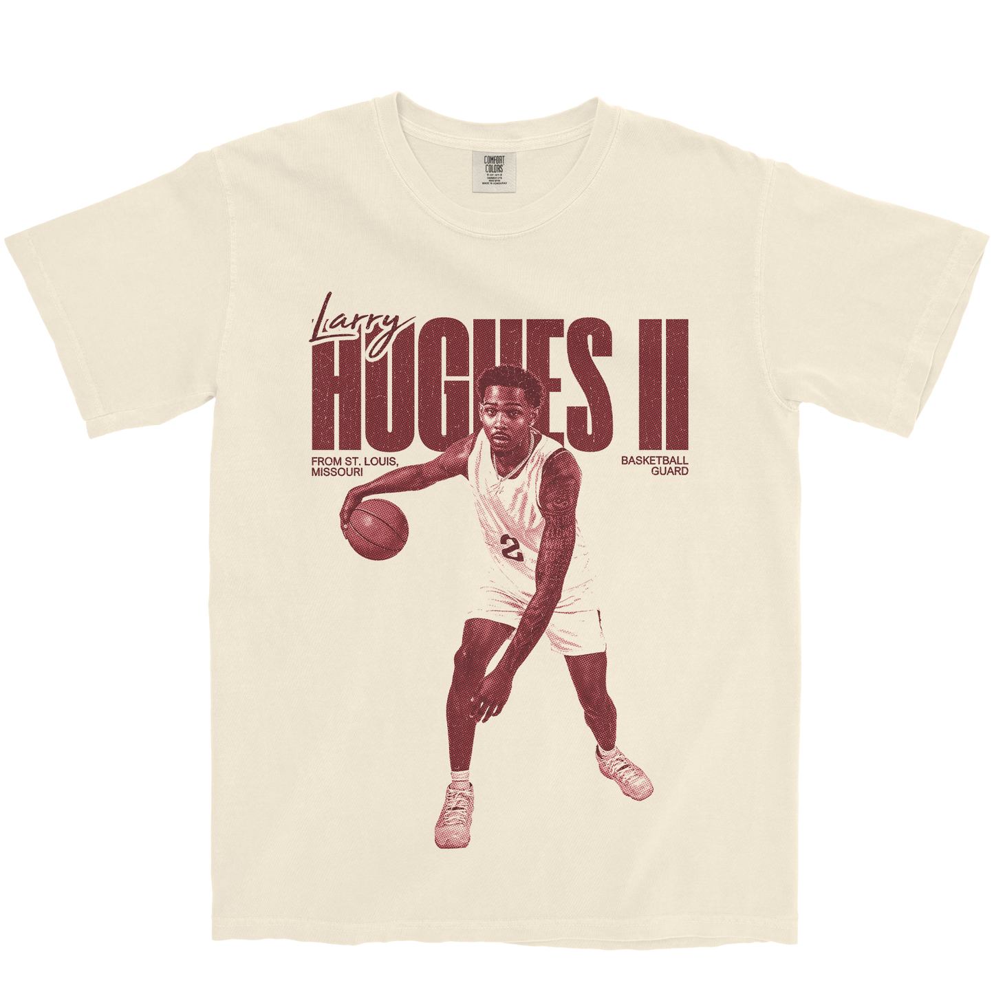 LARRY HUGHES II VINTAGE IVORY TEE