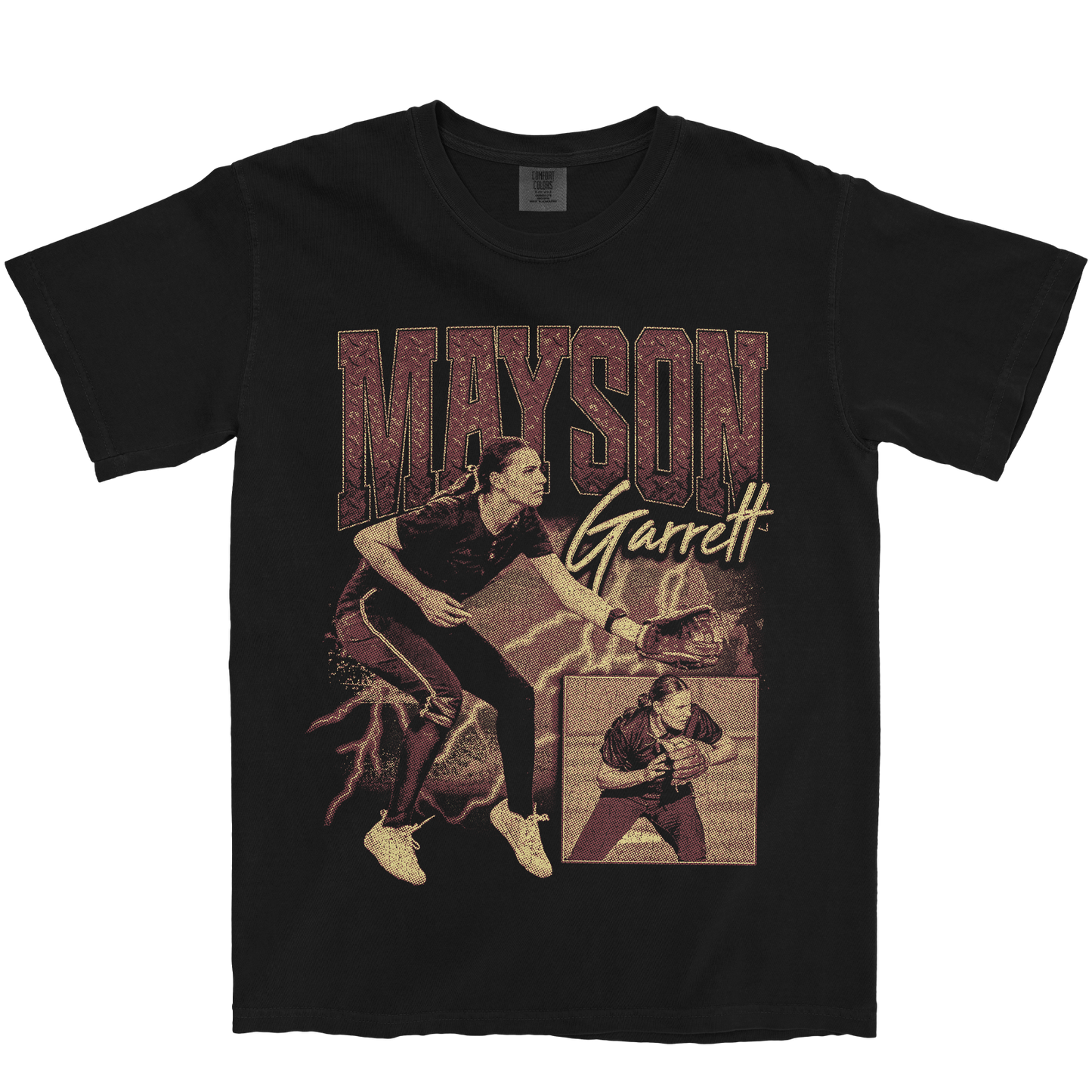MAYSON GARRETT GRAPHIC BLACK TEE