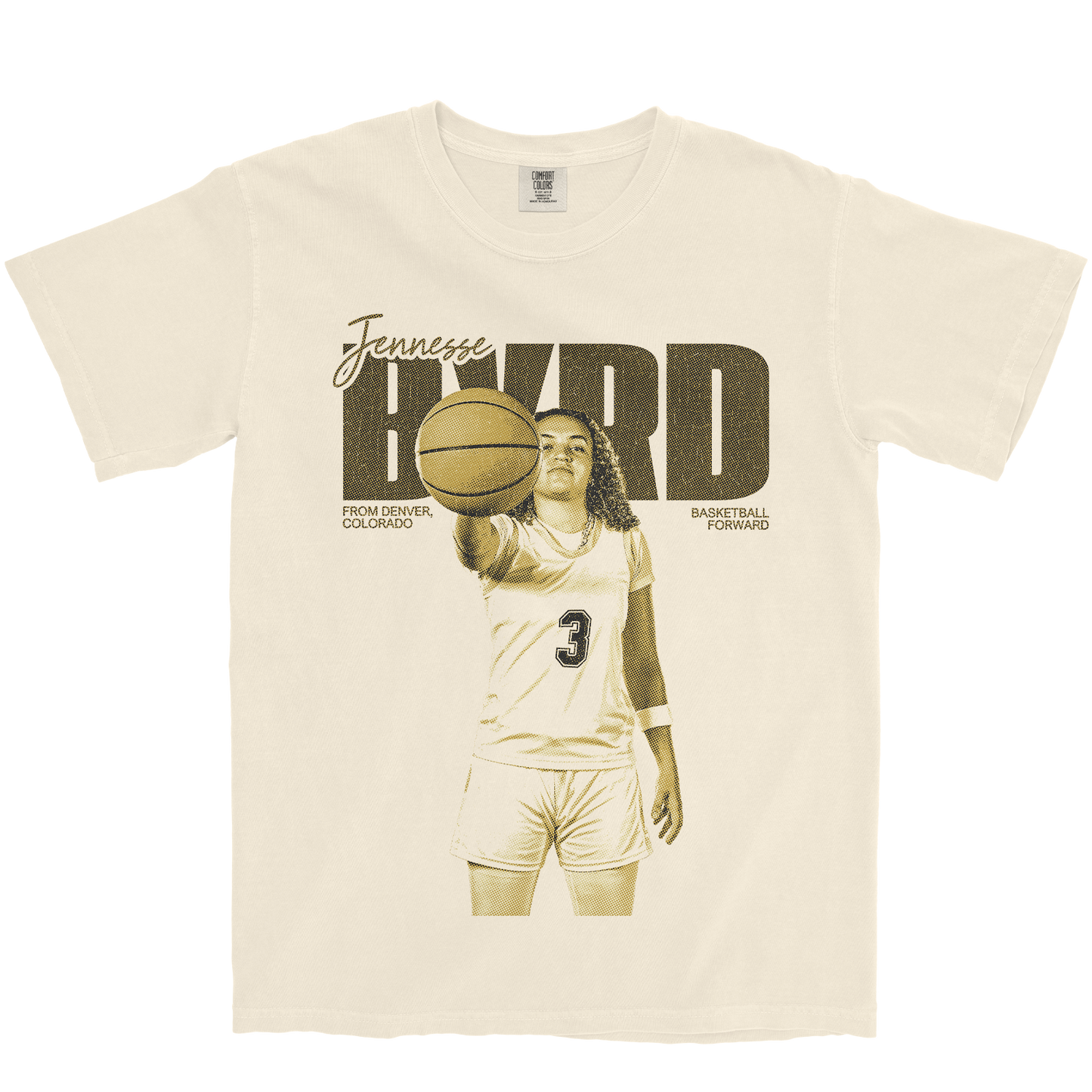 JENNESSE BYRD VINTAGE IVORY TEE