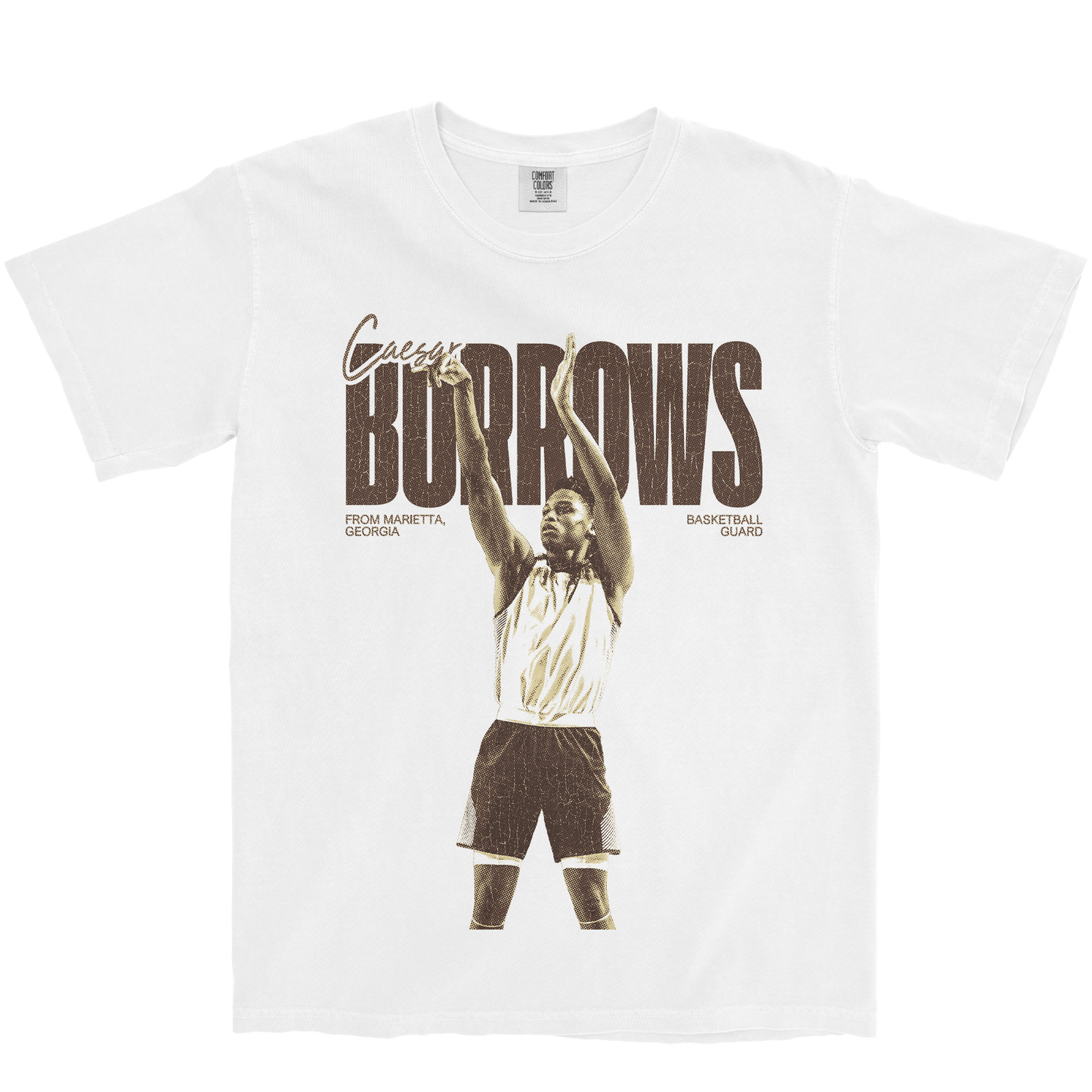 CAESAR BURROWS VINTAGE WHITE TEE