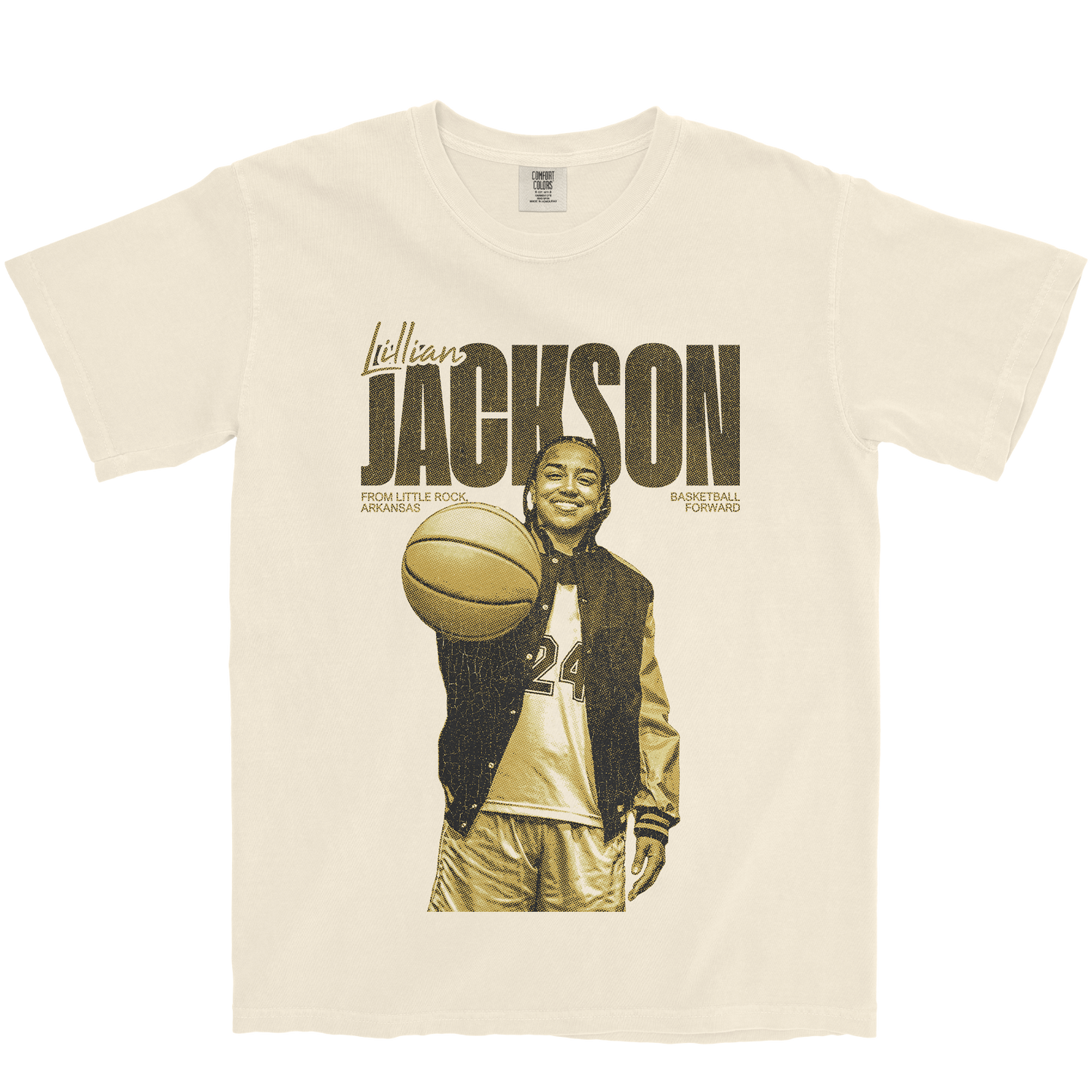 LILLIAN JACKSON VINTAGE IVORY TEE