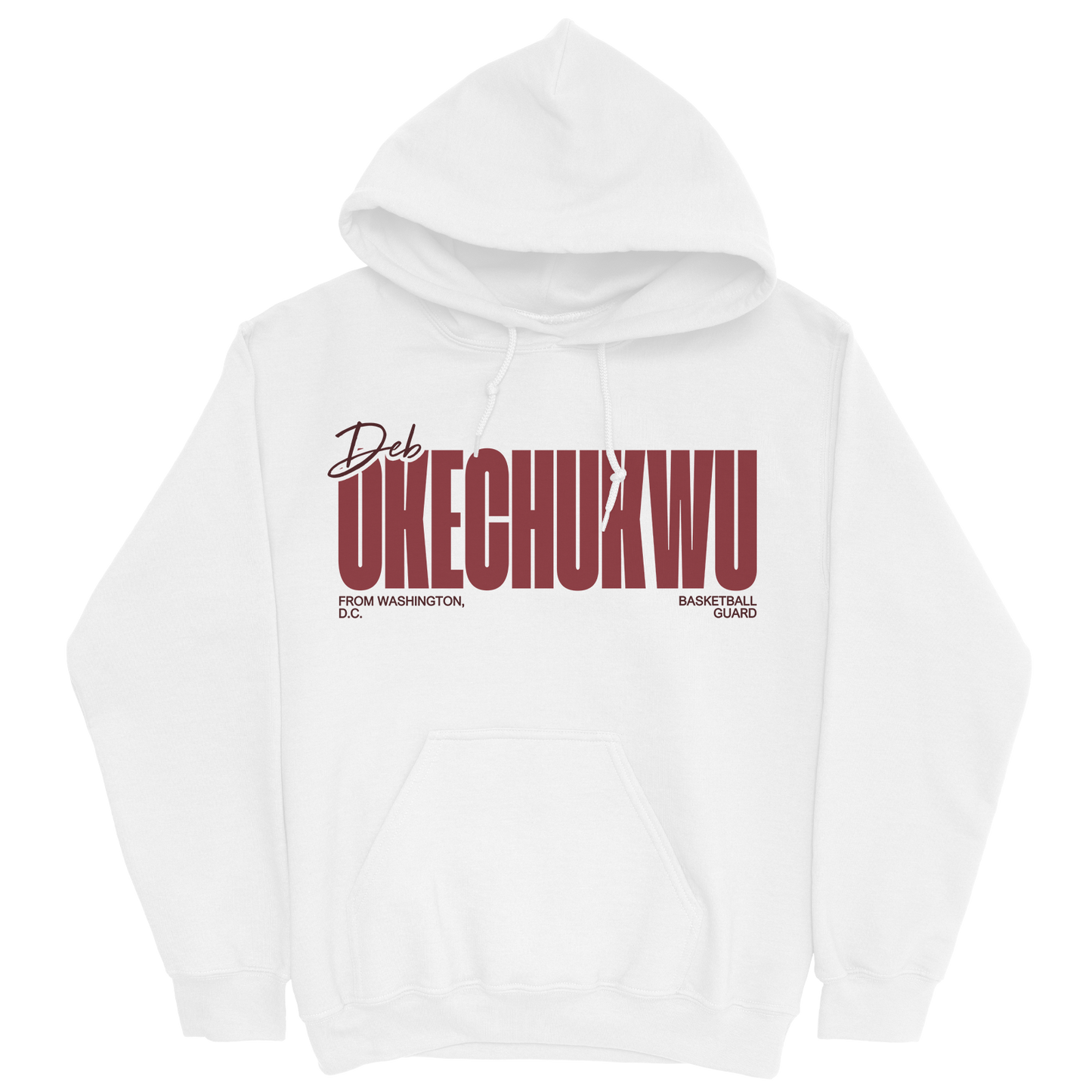 DEB OKECHUKWU CLASSIC WHITE HOODIE