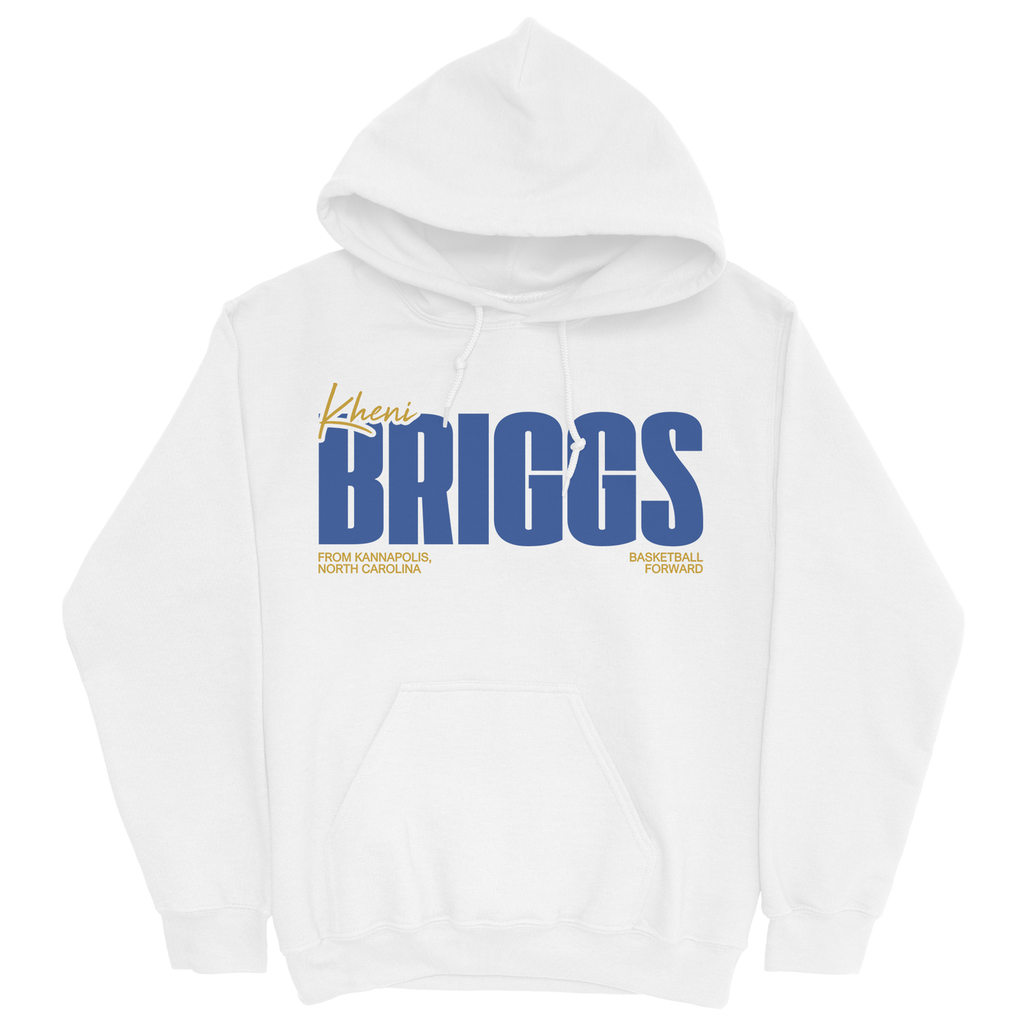 KHENI BRIGGS CLASSIC WHITE HOODIE