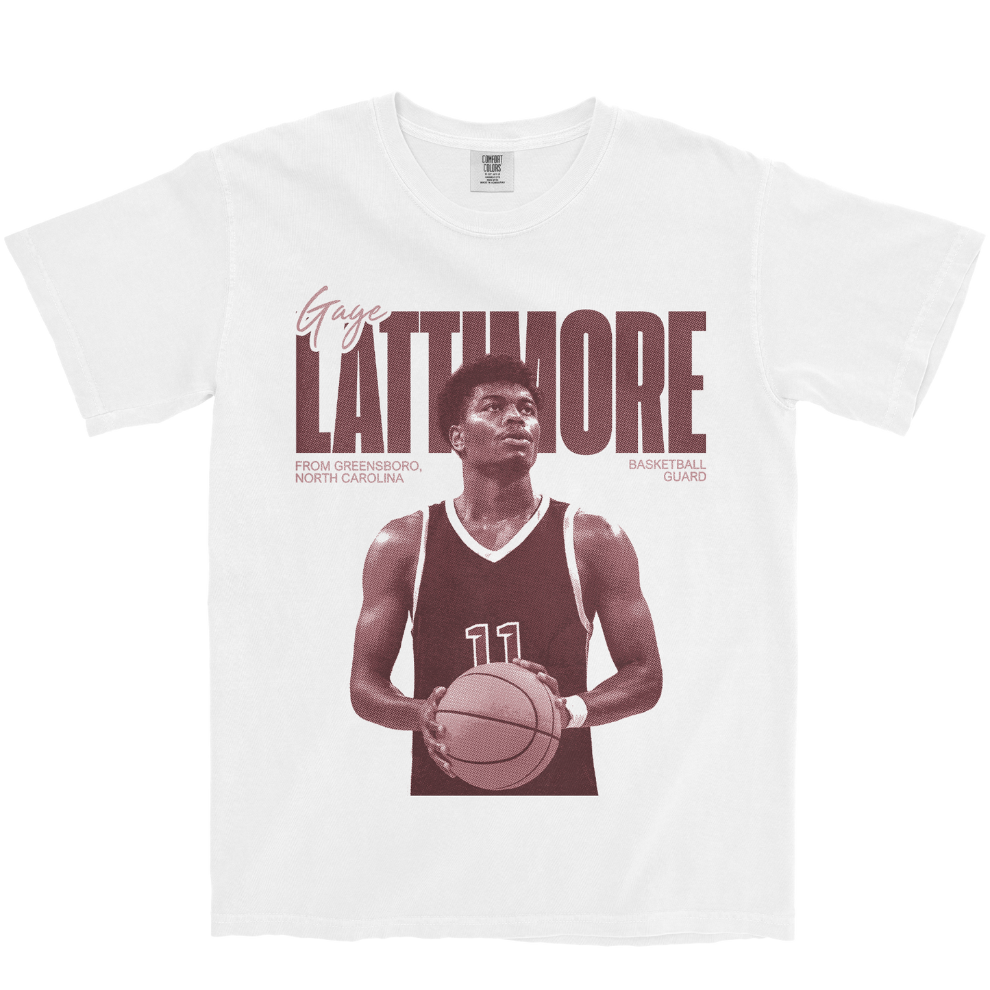 GAGE LATTIMORE VINTAGE WHITE TEE