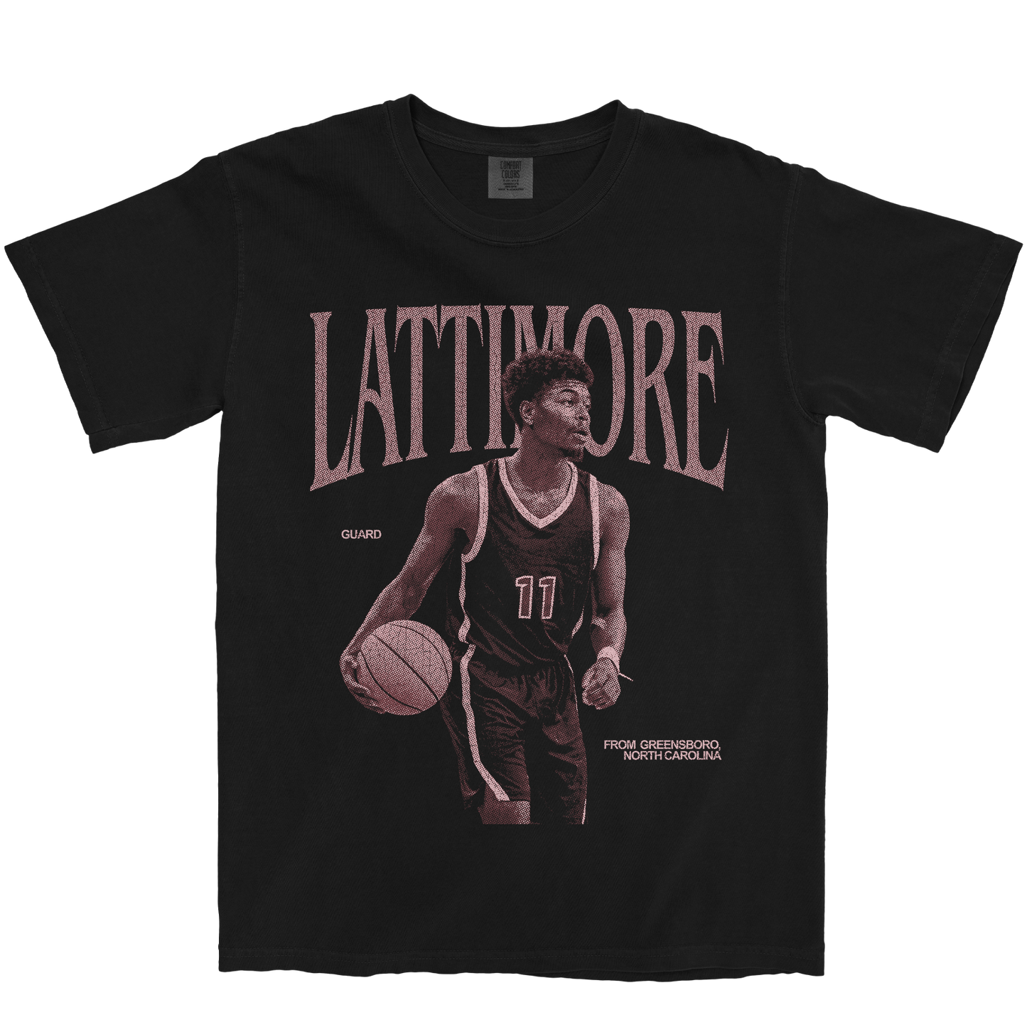 GAGE LATTIMORE VINTAGE BLACK TEE
