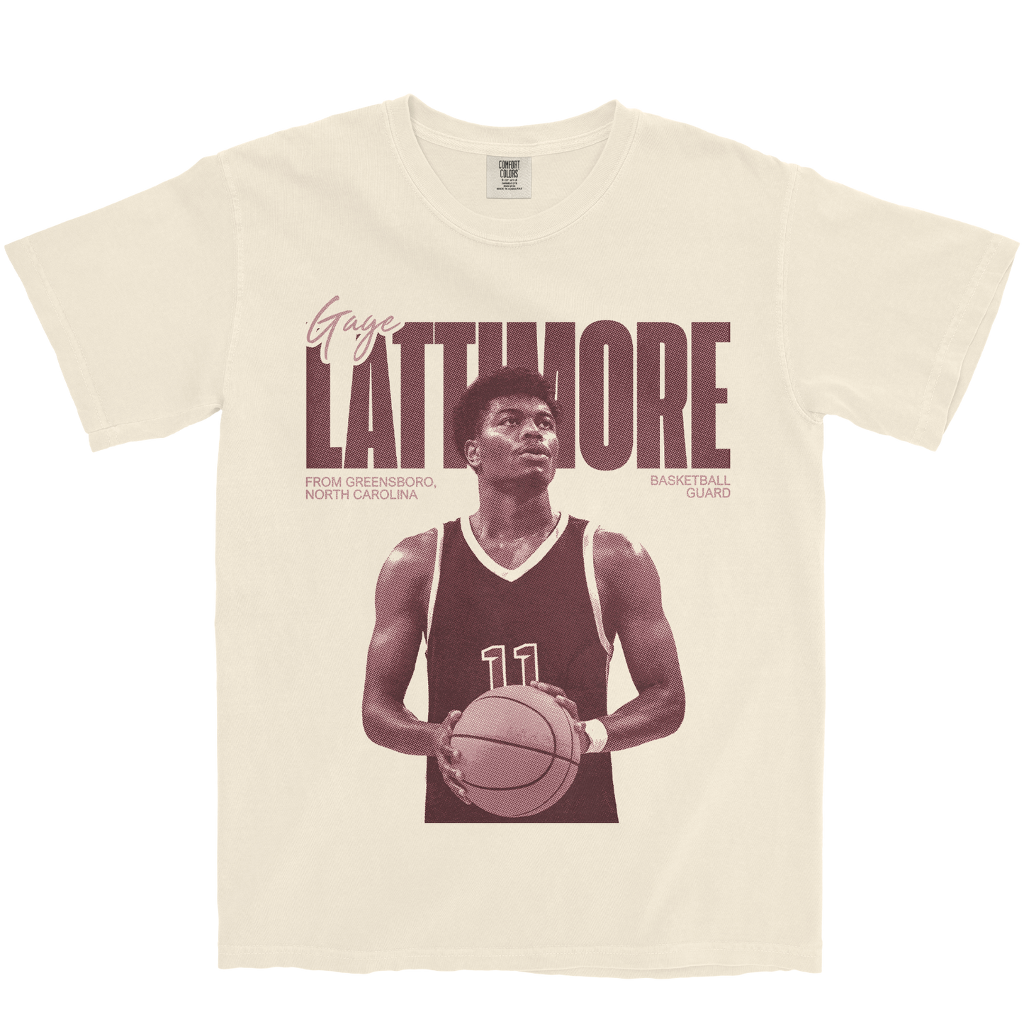 GAGE LATTIMORE VINTAGE IVORY TEE