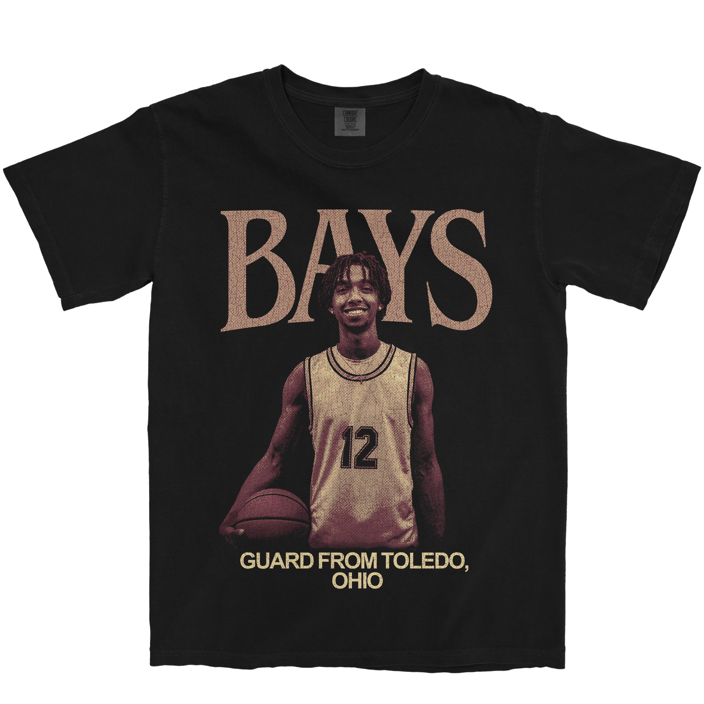 MICAH BAYS VINTAGE BLACK TEE