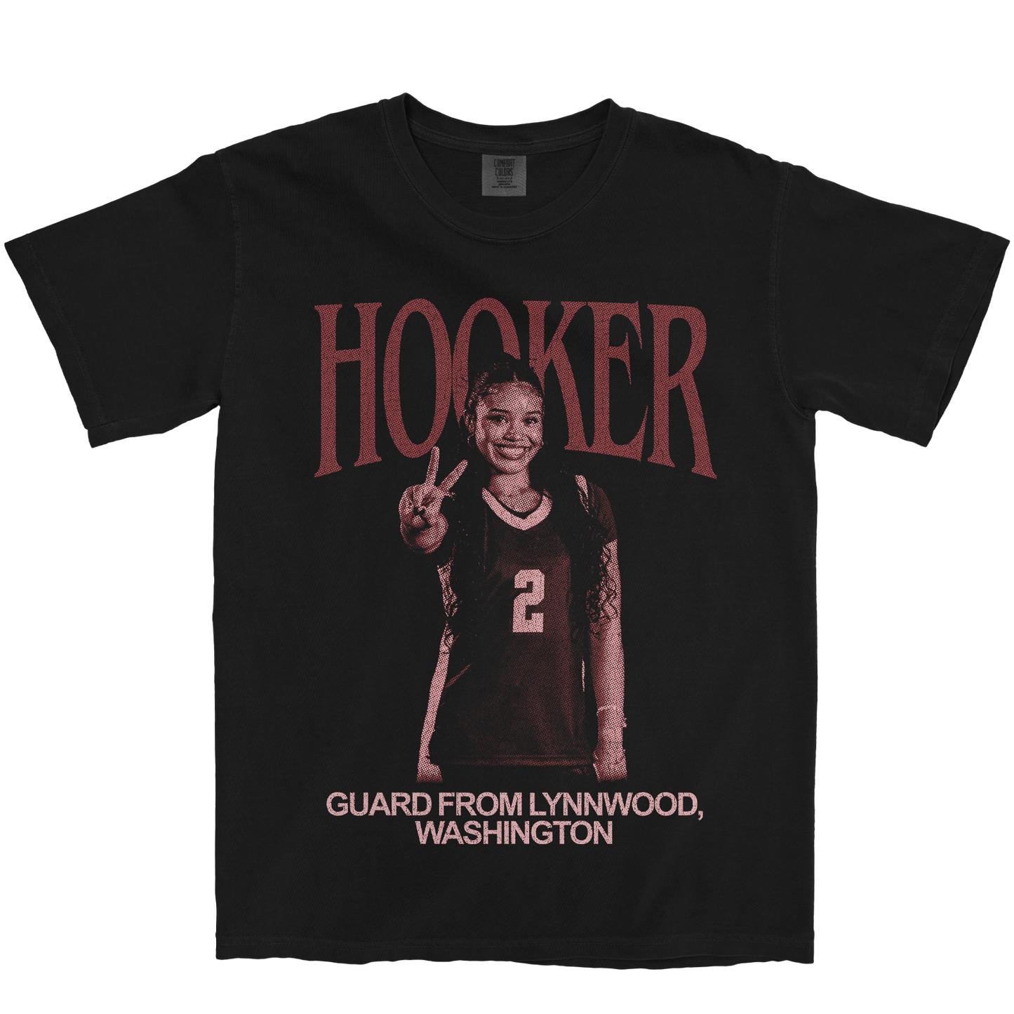 ANIYA HOOKER VINTAGE BLACK TEE