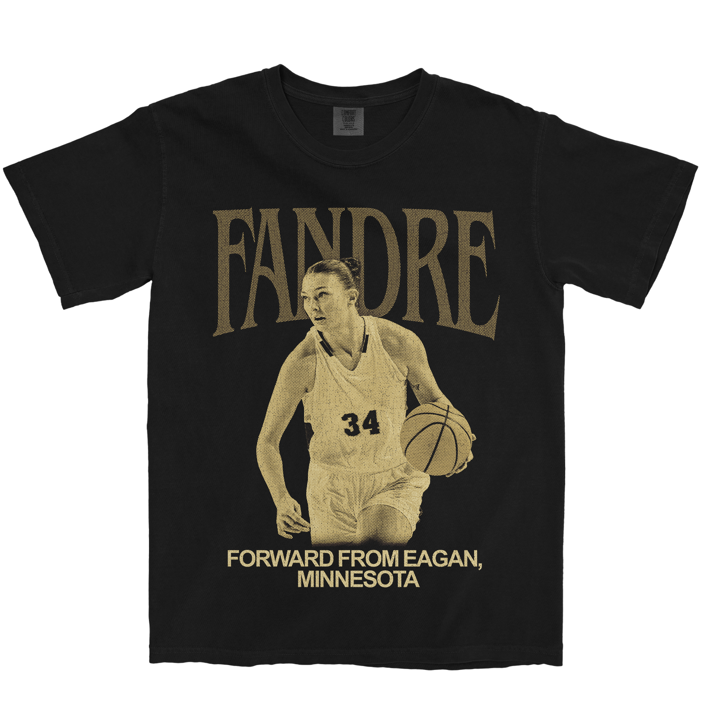 LILY FANDRE VINTAGE BLACK TEE