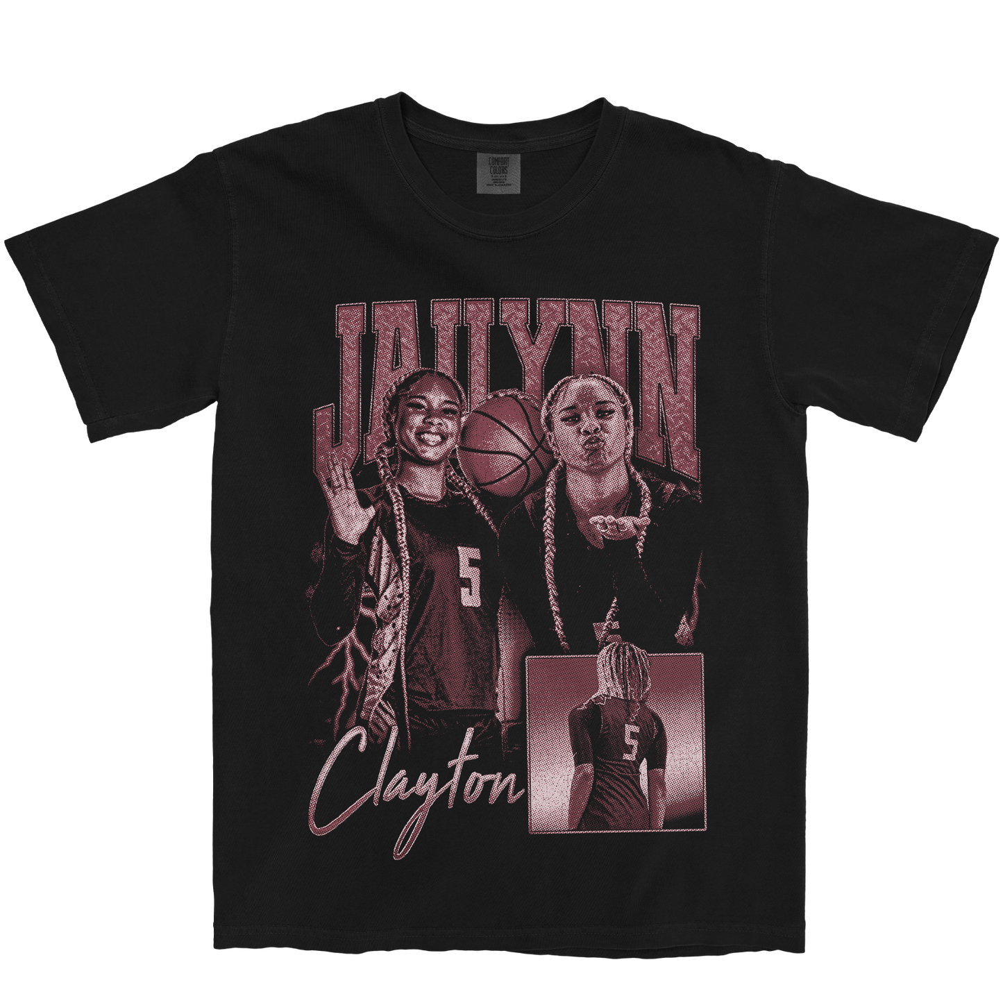 JAILYNN CLAYTON GRAPHIC BLACK TEE