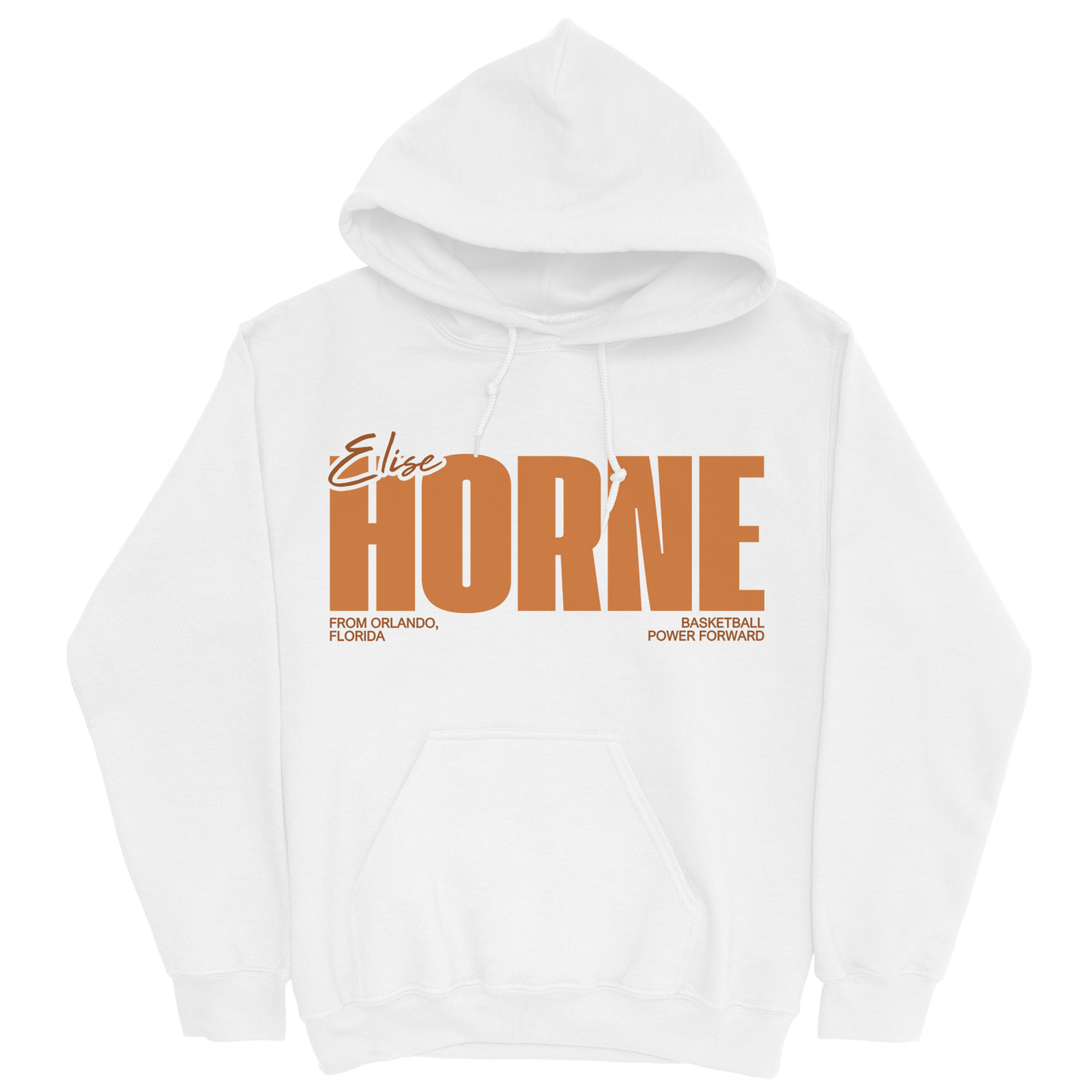 ELISE HORNE CLASSIC WHITE HOODIE