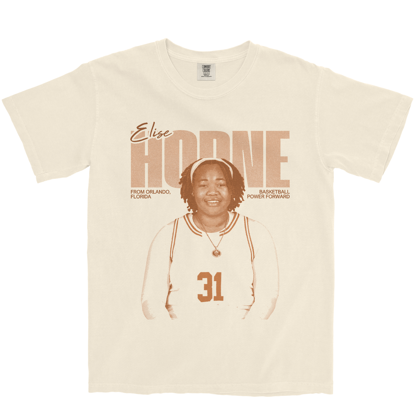 ELISE HORNE VINTAGE IVORY TEE
