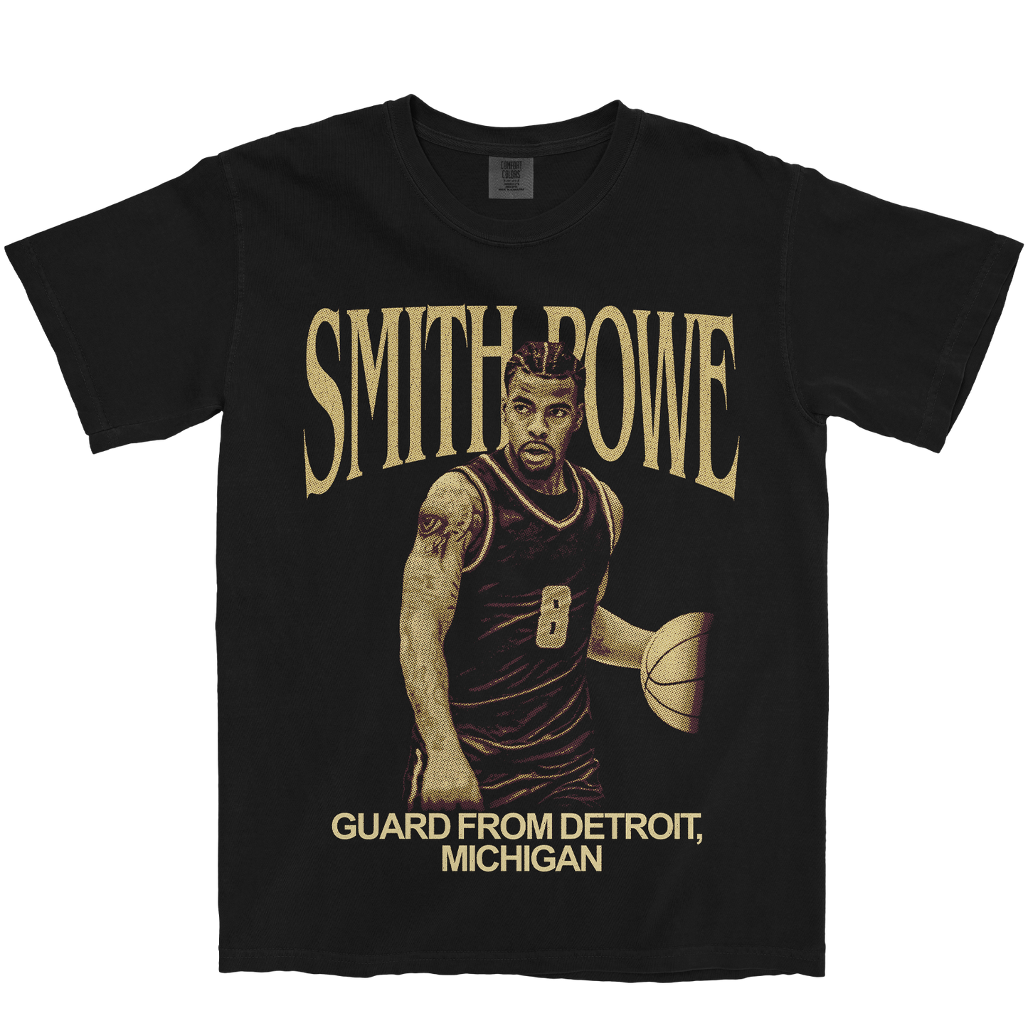DIMAUNYE SMITH-POWE VINTAGE BLACK TEE