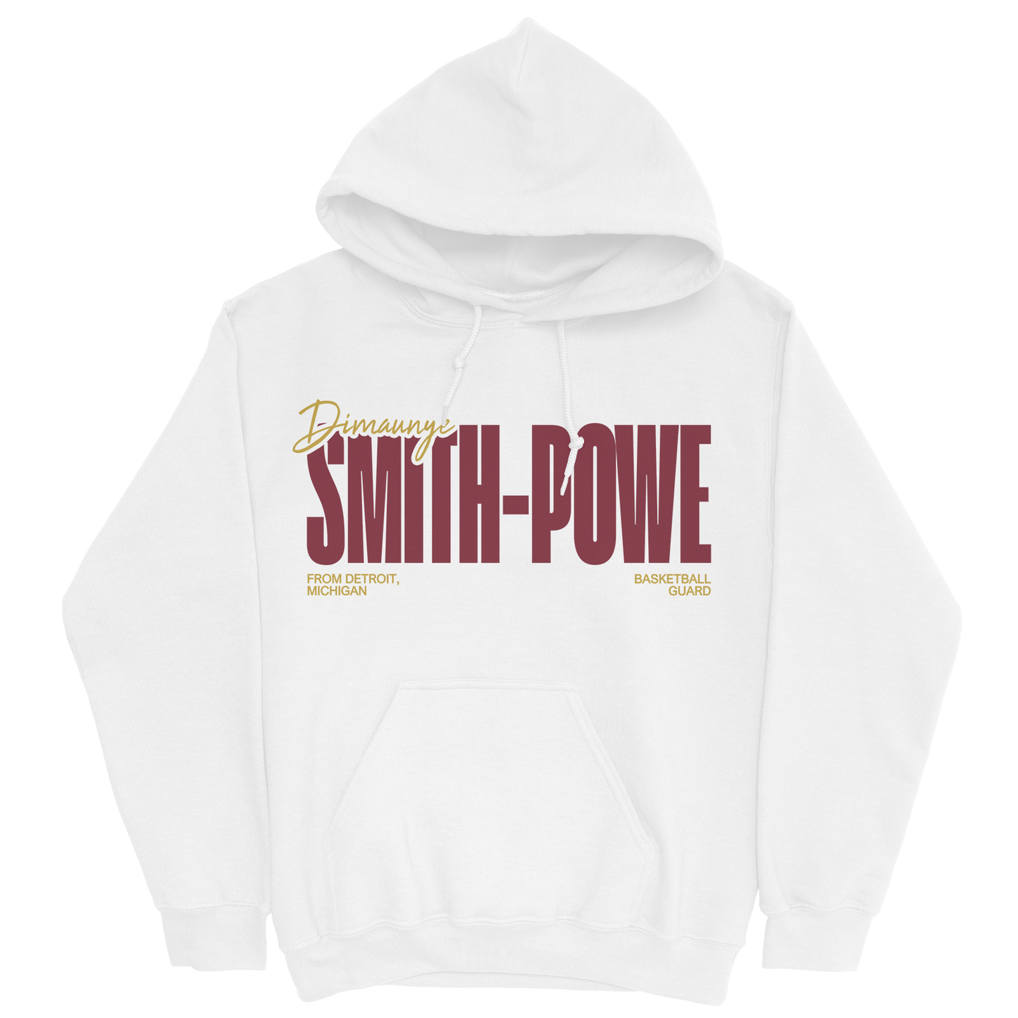 DIMAUNYE SMITH-POWE CLASSIC WHITE HOODIE