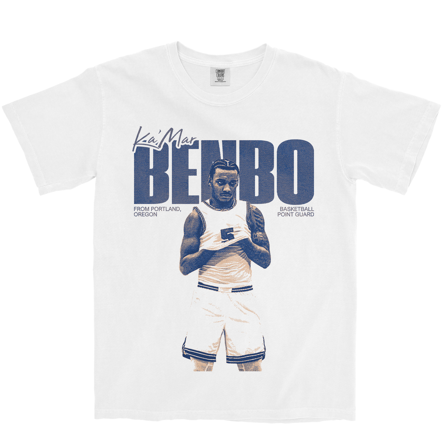 KA'MAR BENBO VINTAGE WHITE TEE