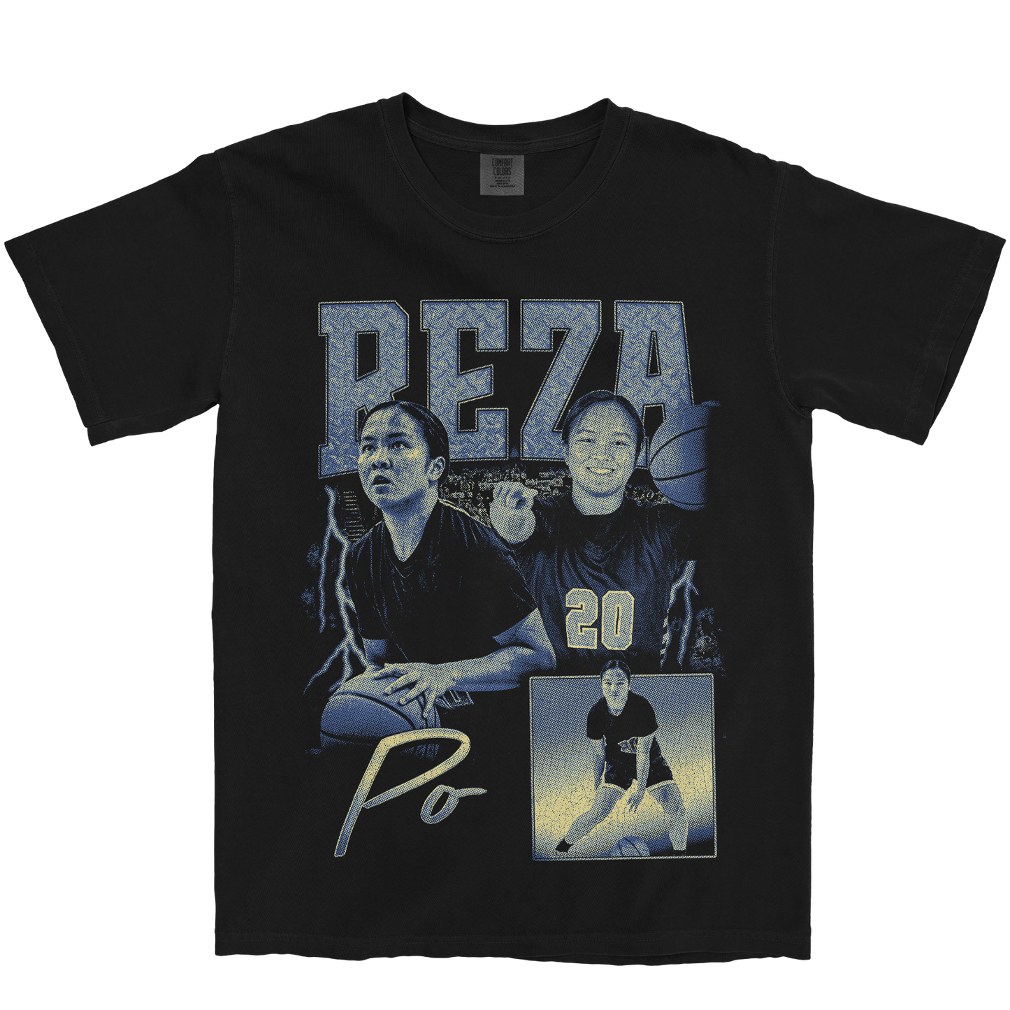 REZA PO GRAPHIC BLACK TEE