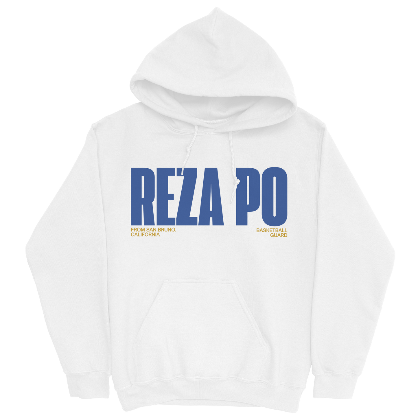 REZA PO CLASSIC WHITE HOODIE