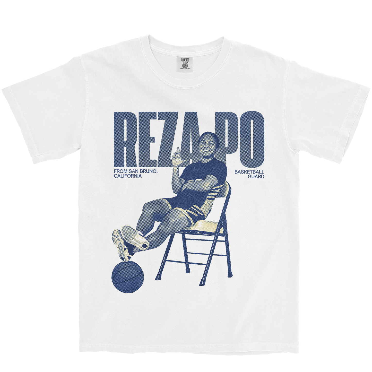 REZA PO WHITE VINTAGE TEE