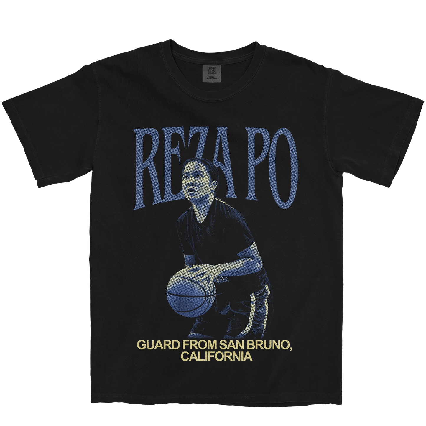 REZA PO VINTAGE BLACK TEE