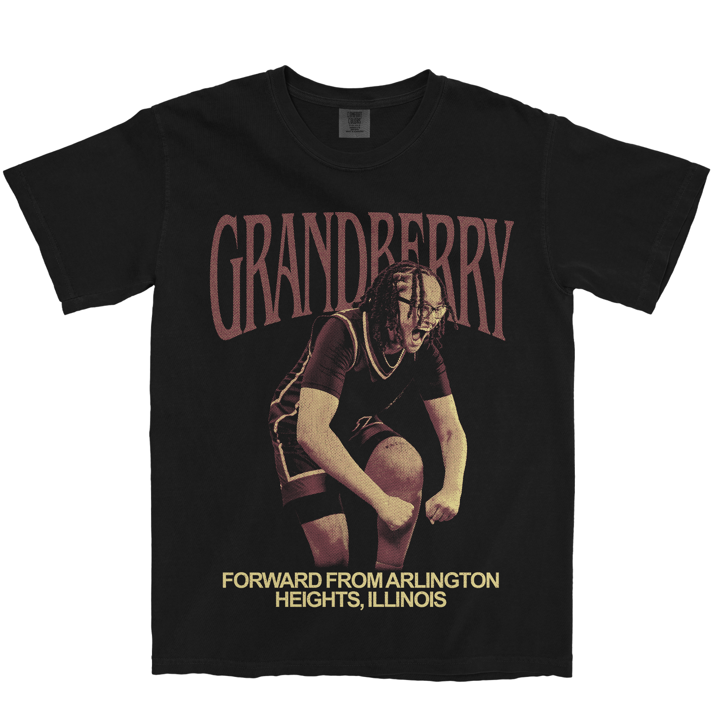 ROISIN GRANDBERRY VINTAGE BLACK TEE
