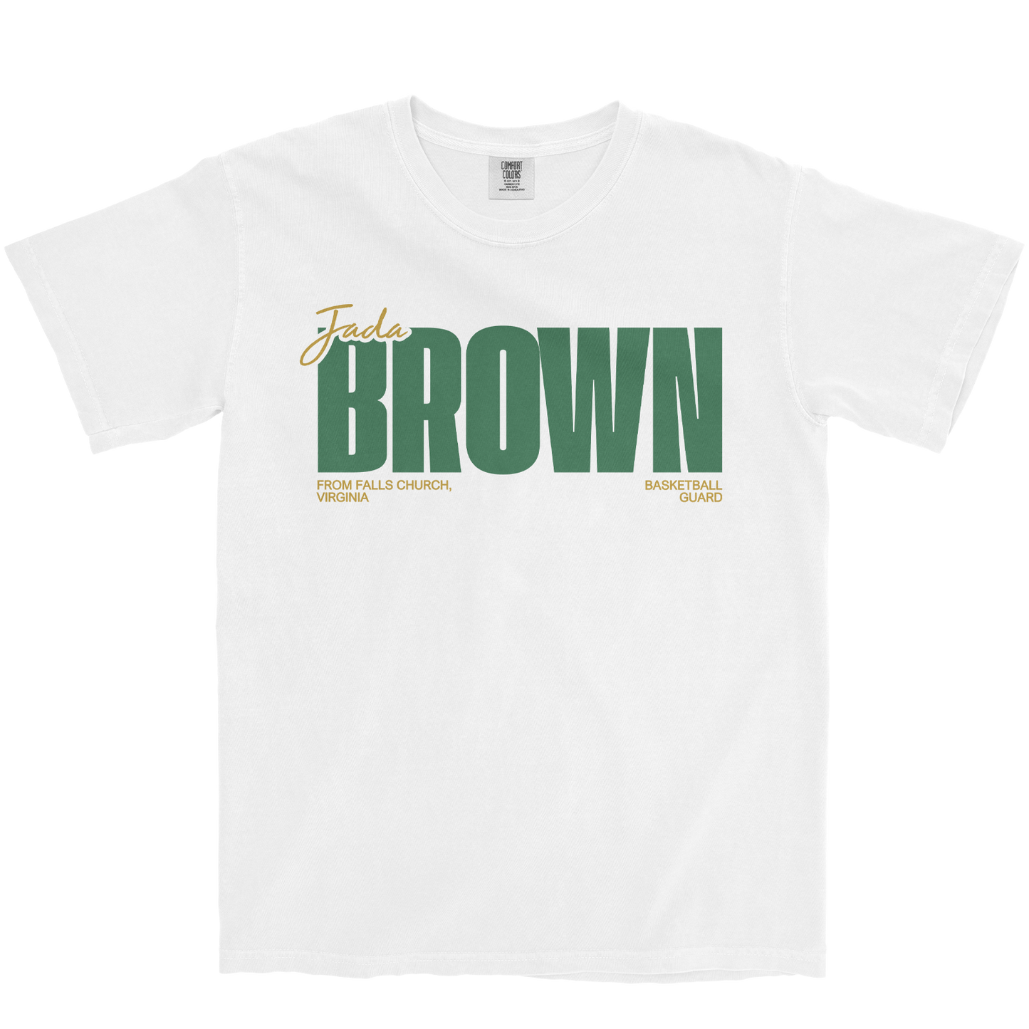 JADA BROWN CLASSIC WHITE TEE