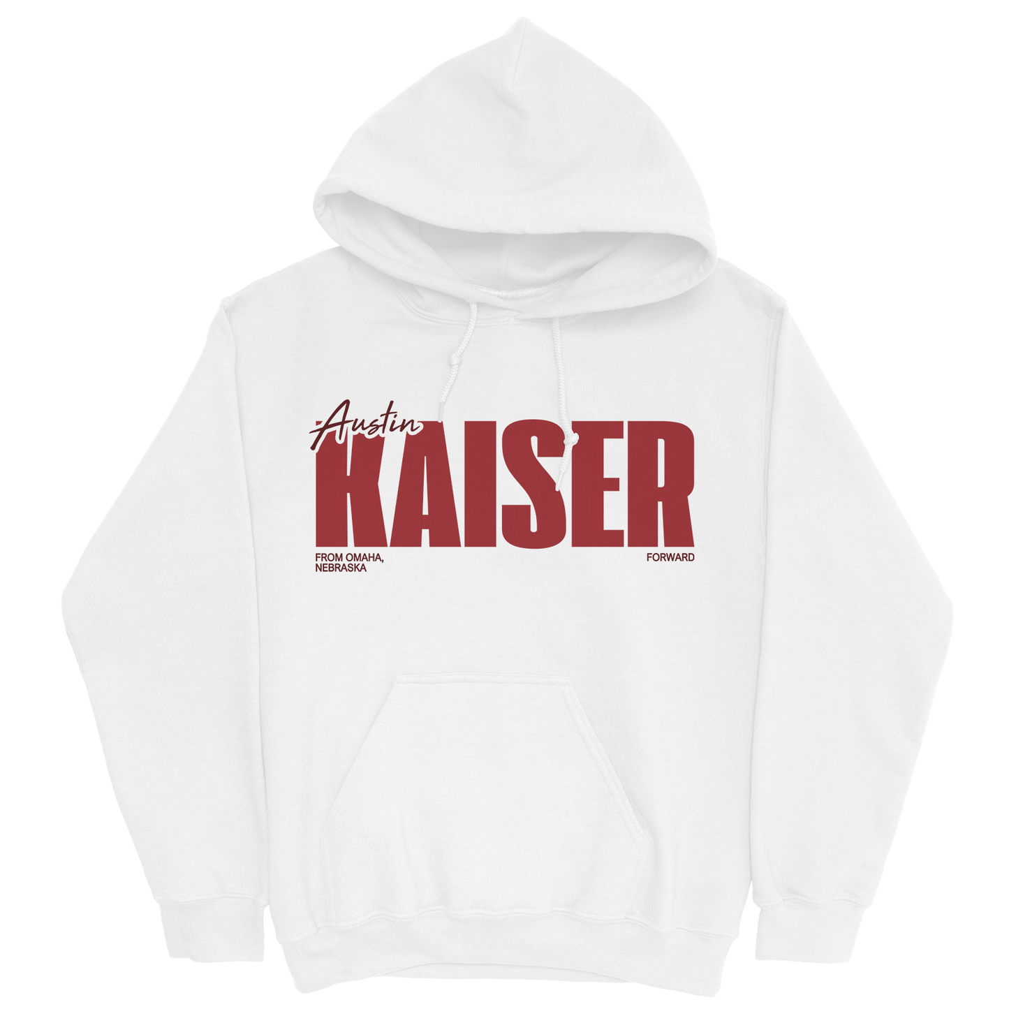 AUSTIN KAISER CLASSIC WHITE HOODIE