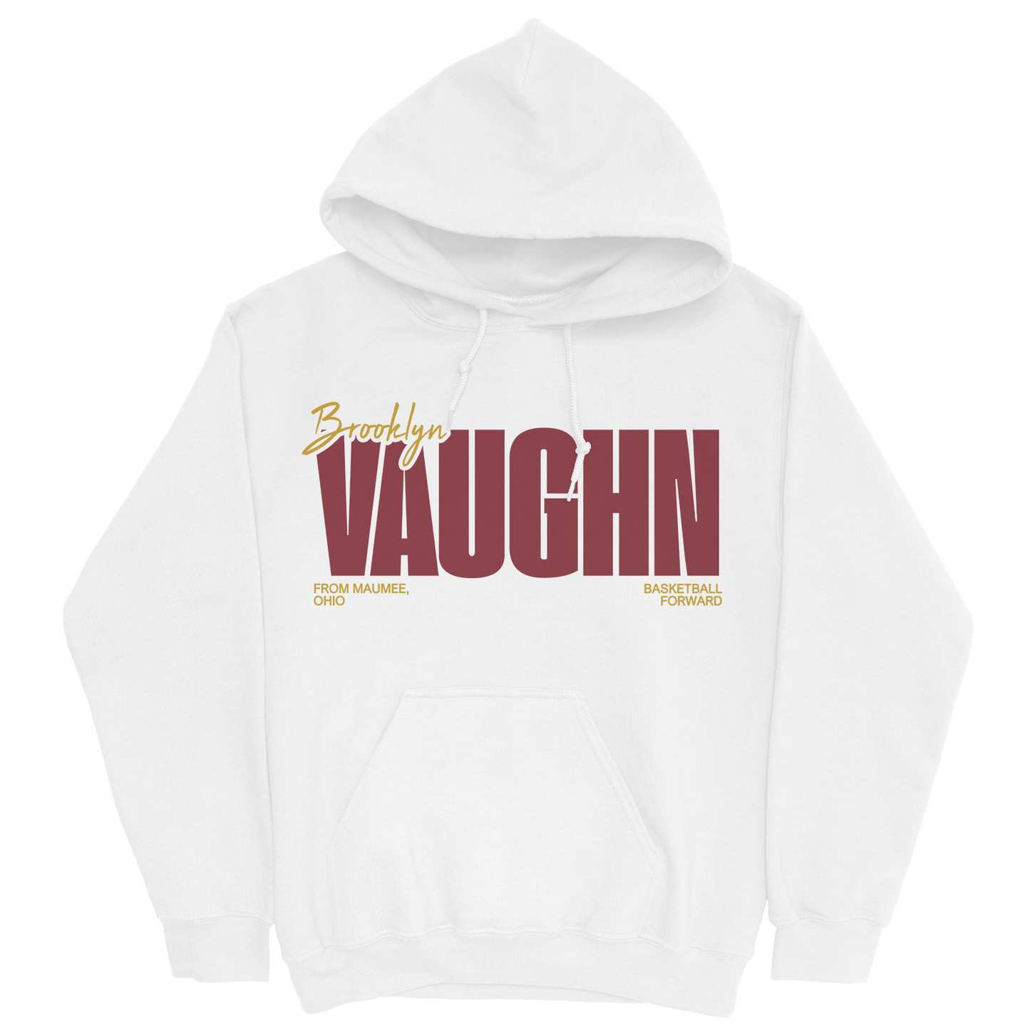 BROOKLYN VAUGHN CLASSIC WHITE HOODIE
