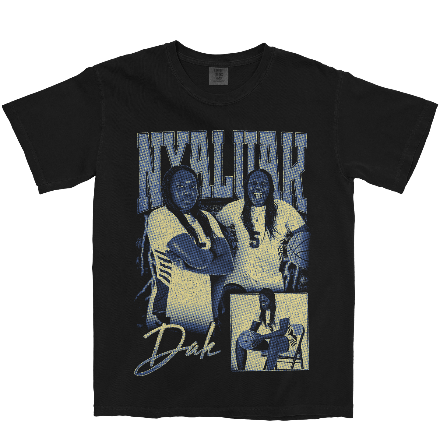 NYALUAK DAK GRAPHIC BLACK TEE