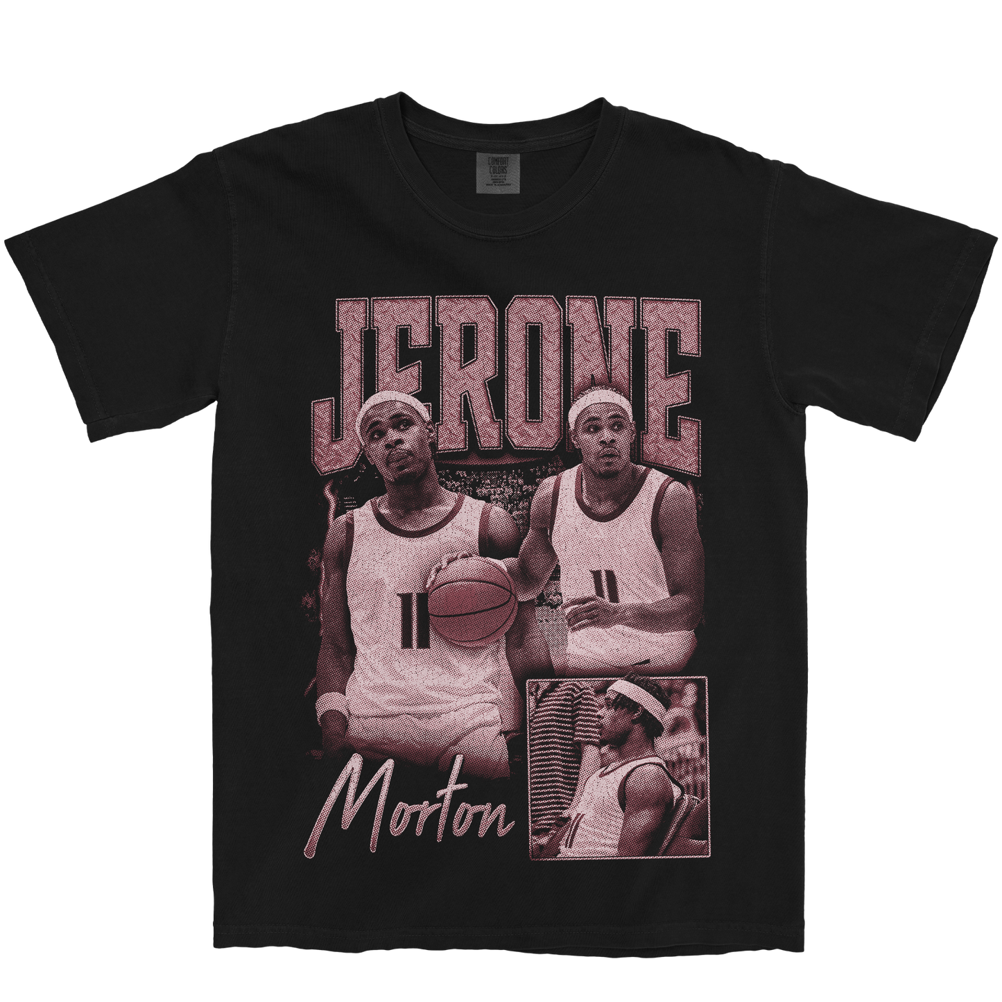 JERONE MORTON GRAPHIC BLACK TEE