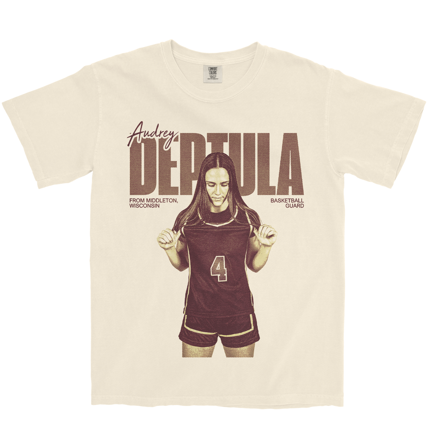 AUDREY DEPTULA VINTAGE IVORY TEE