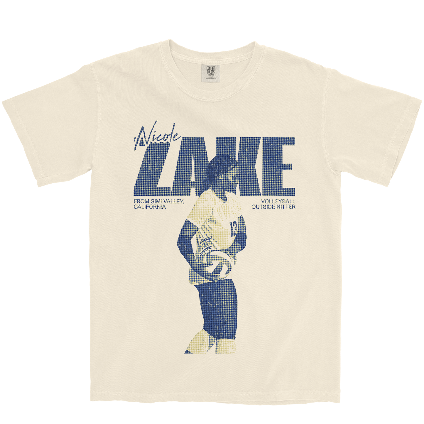 NICOLE ZAKE VINTAGE IVORY TEE