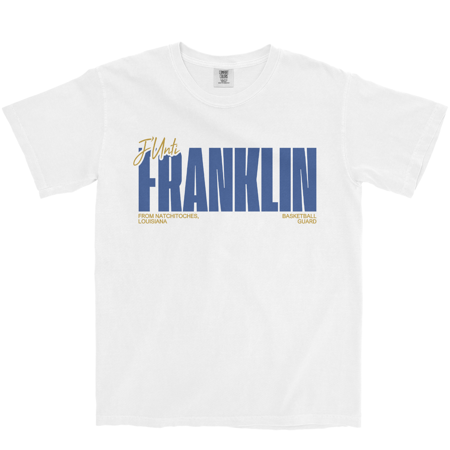 J'UNTI FRANKLIN CLASSIC WHITE TEE