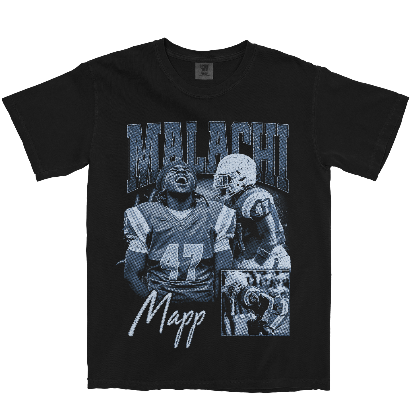 MALACHI MAPP GRAPHIC BLACK TEE