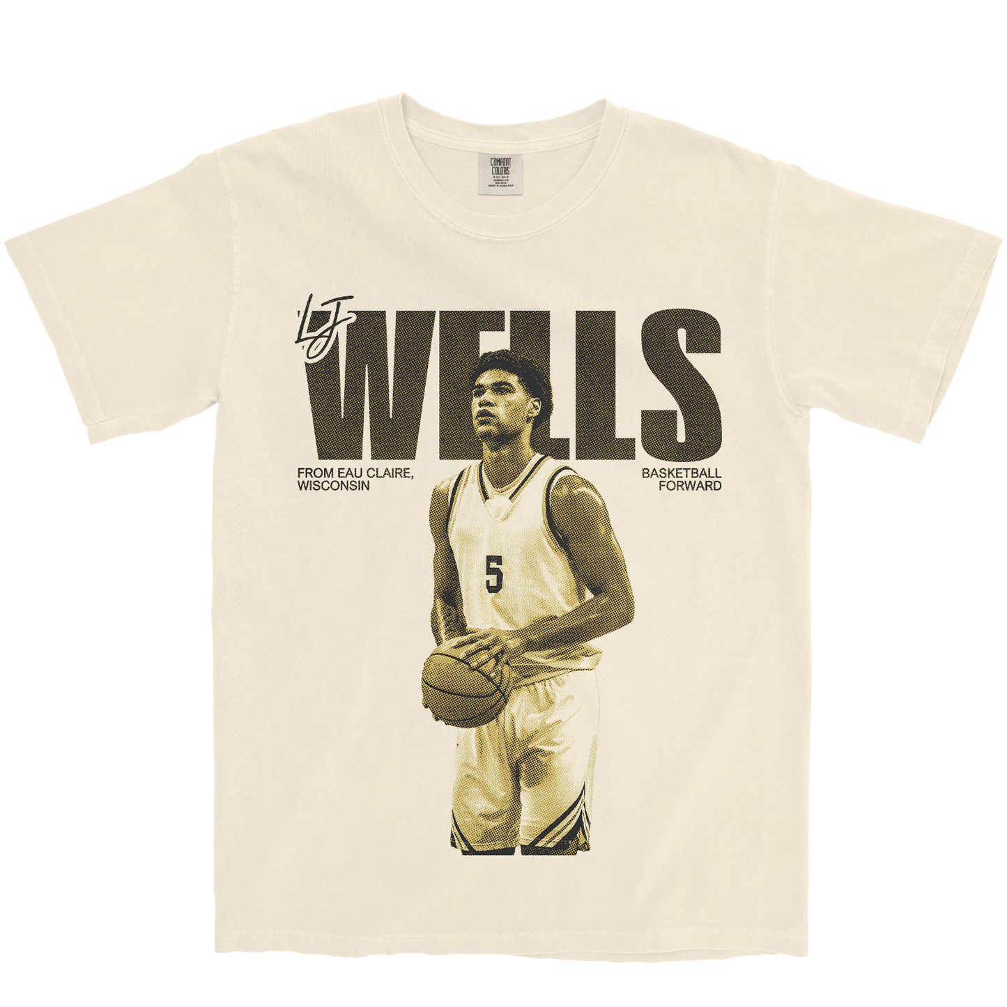 LJ WELLS VINTAGE IVORY TEE