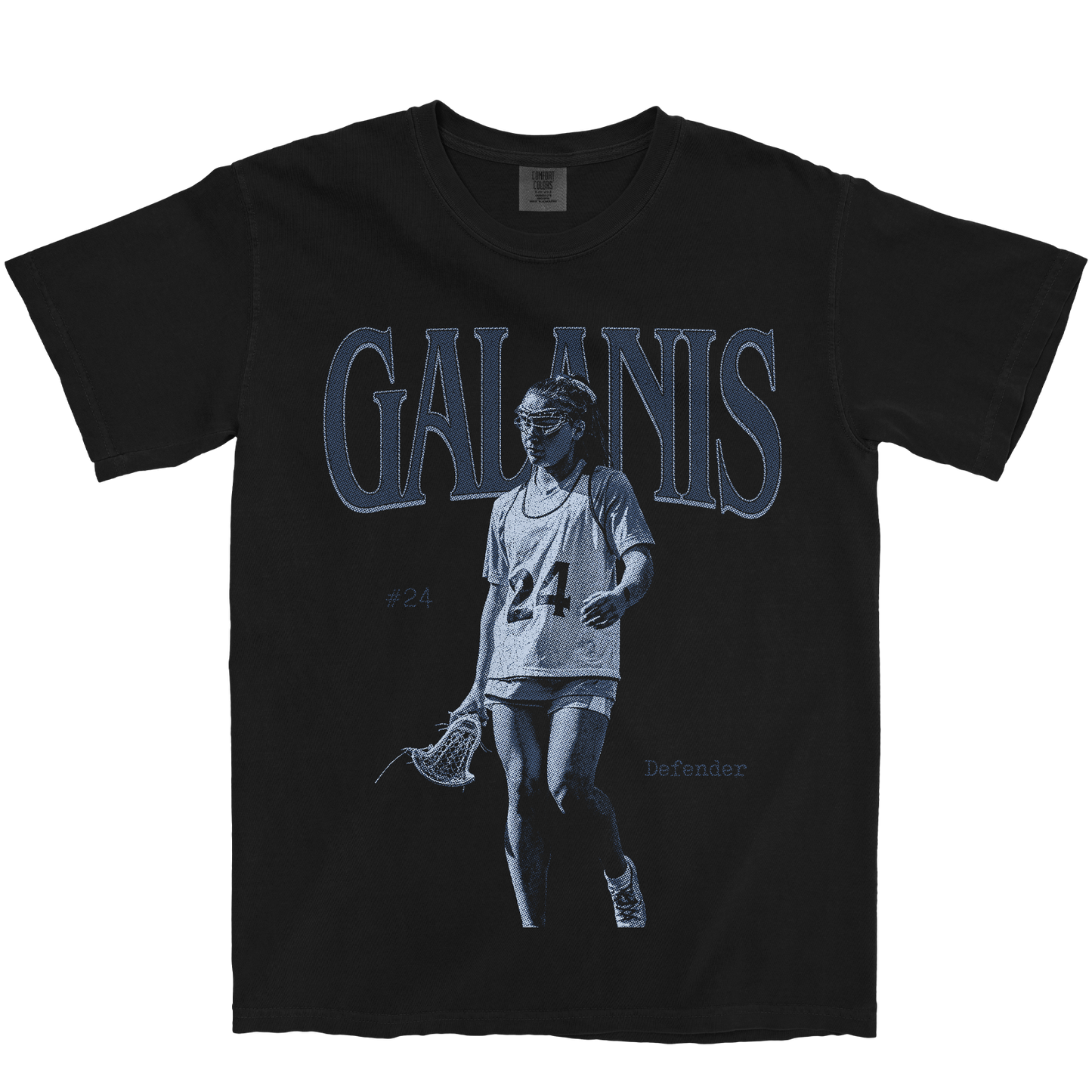 GRACE GALANIS VINTAGE BLACK TEE