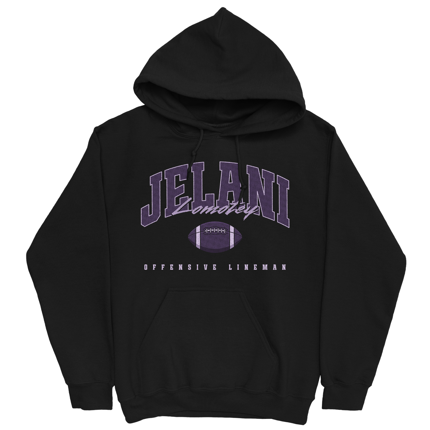 JELANI LOMOTEY FOOTBALL BLACK HOODIE