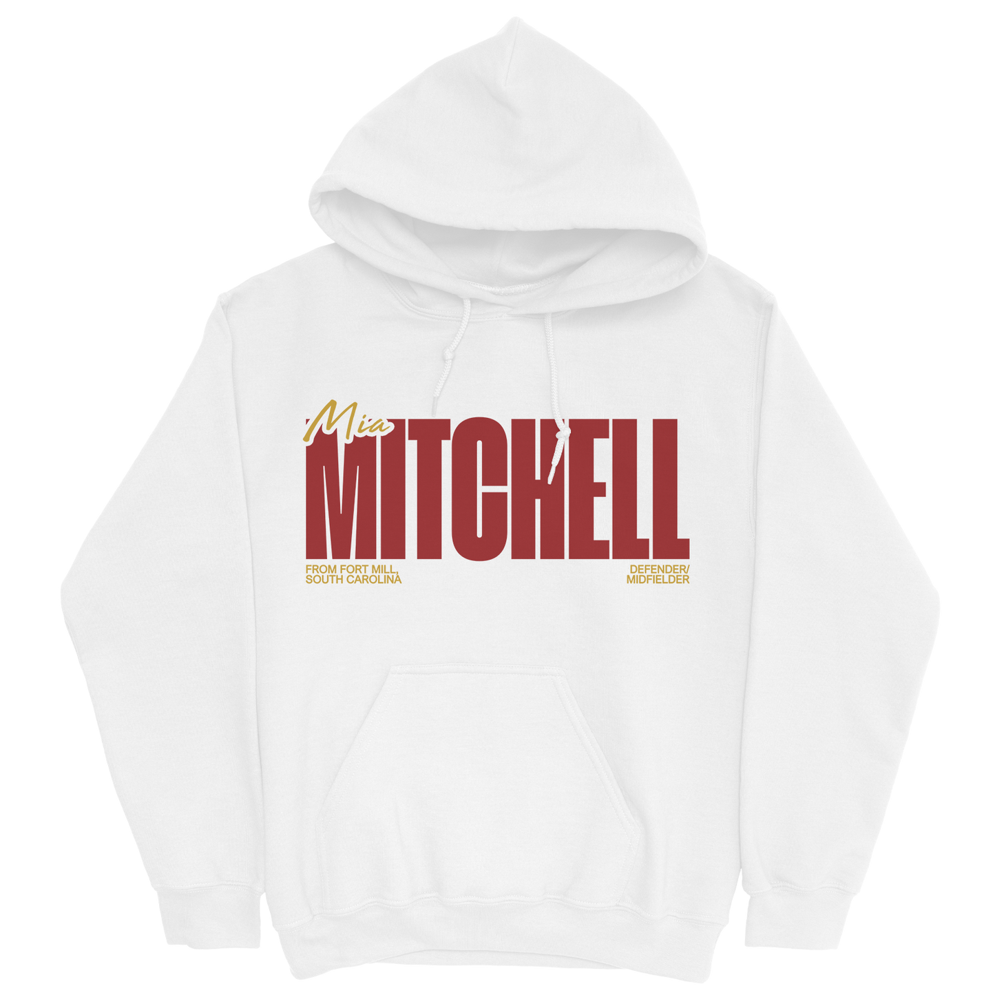 MIA MITCHELL CLASSIC WHITE HOODIE