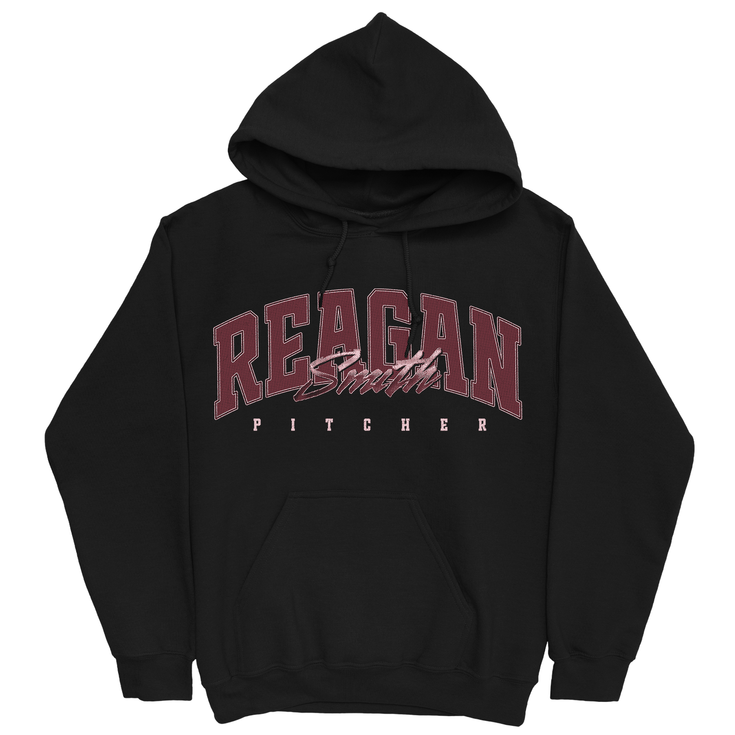 REAGAN SMITH RETRO BLACK HOODIE