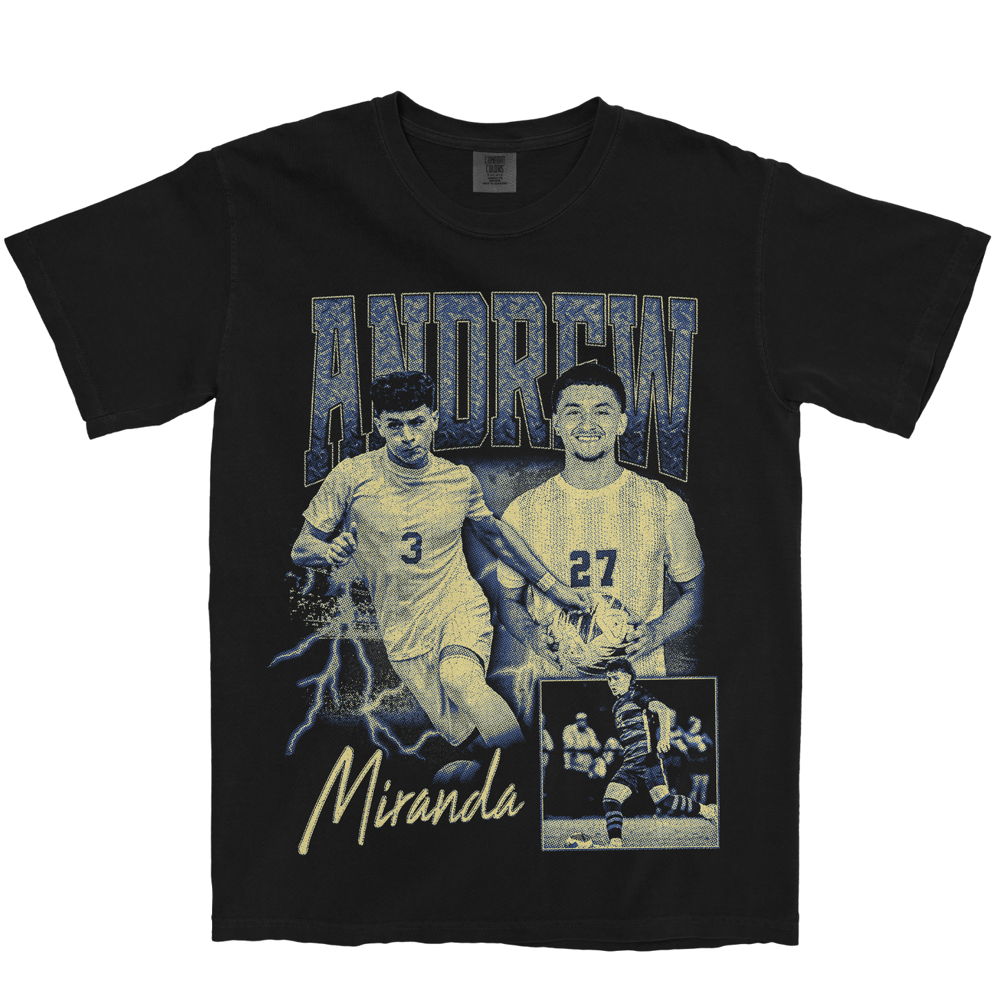 ANDREW MIRANDA GRAPHIC BLACK TEE