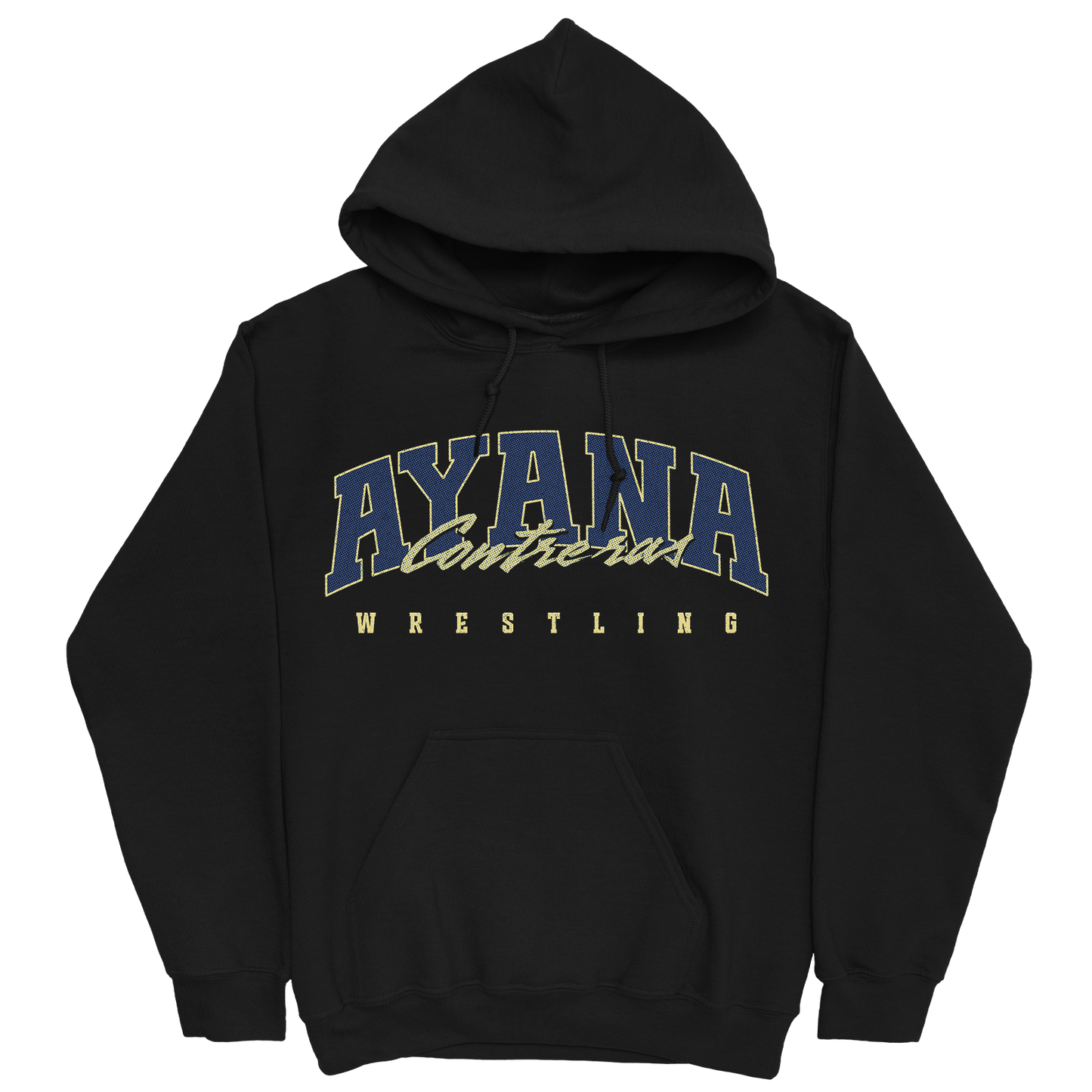 AYANA CONTRERAS RETRO BLACK HOODIE